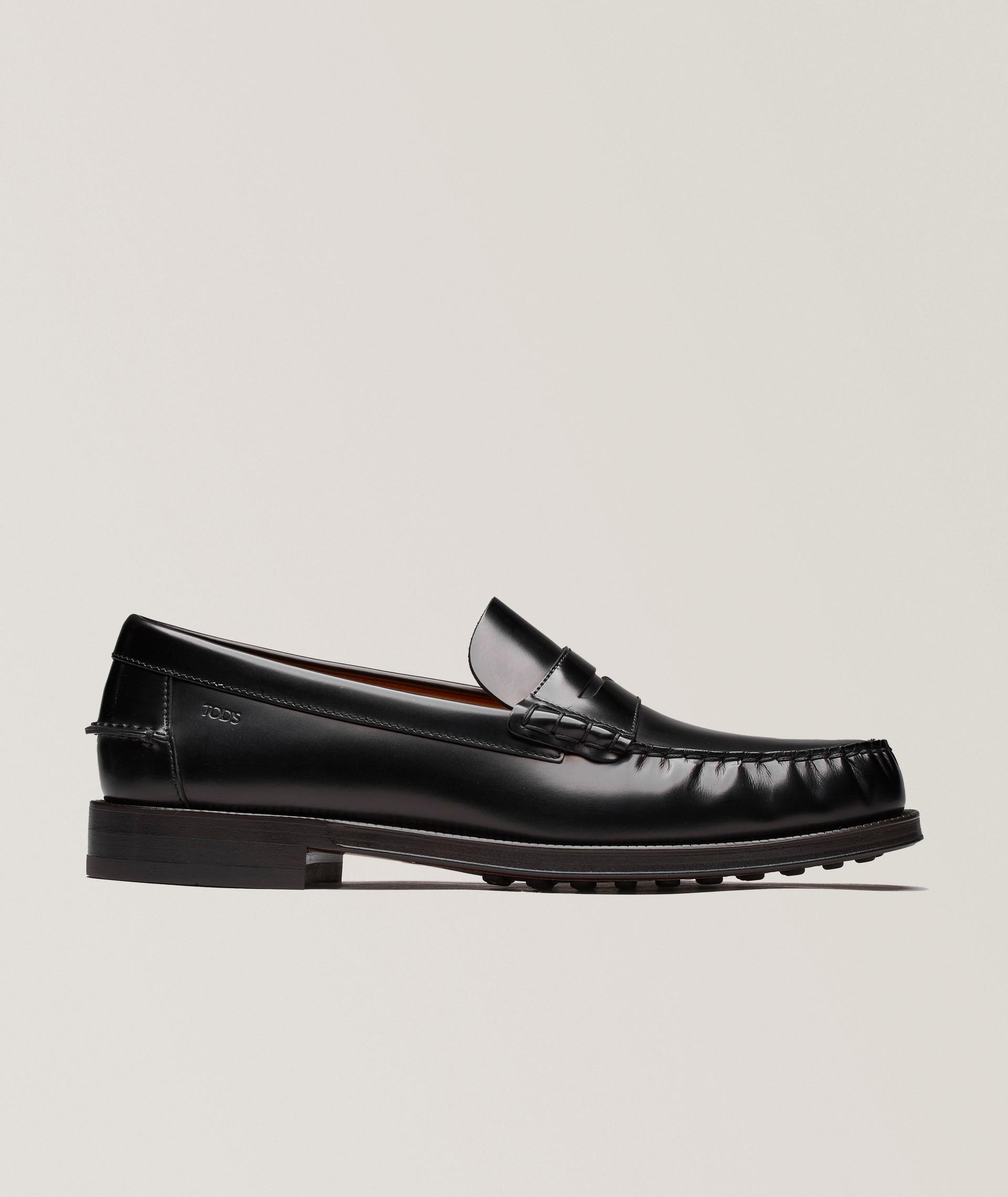 Polished Leather Penny Loafers image 0