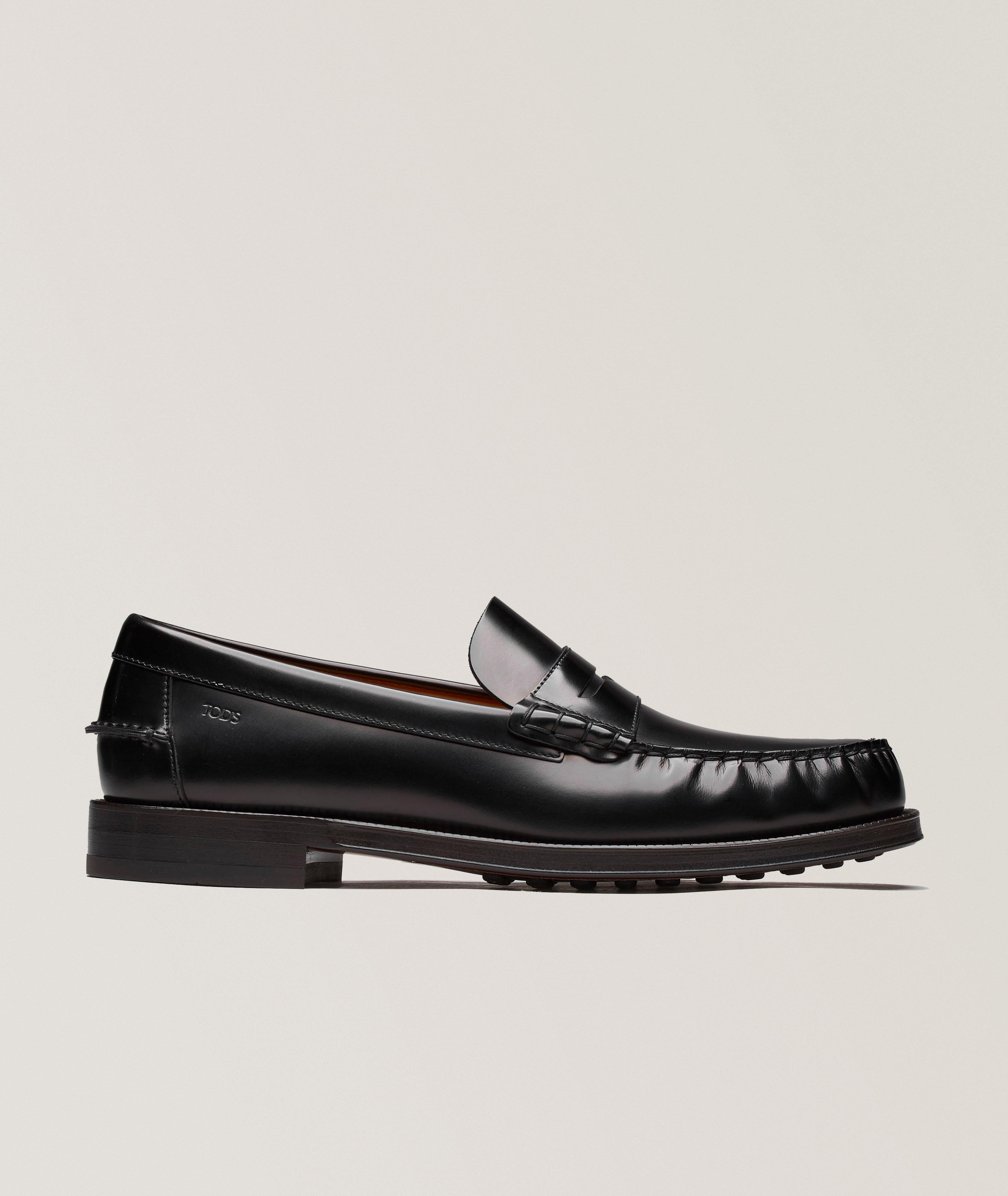 Polished Leather Penny Loafers image 0