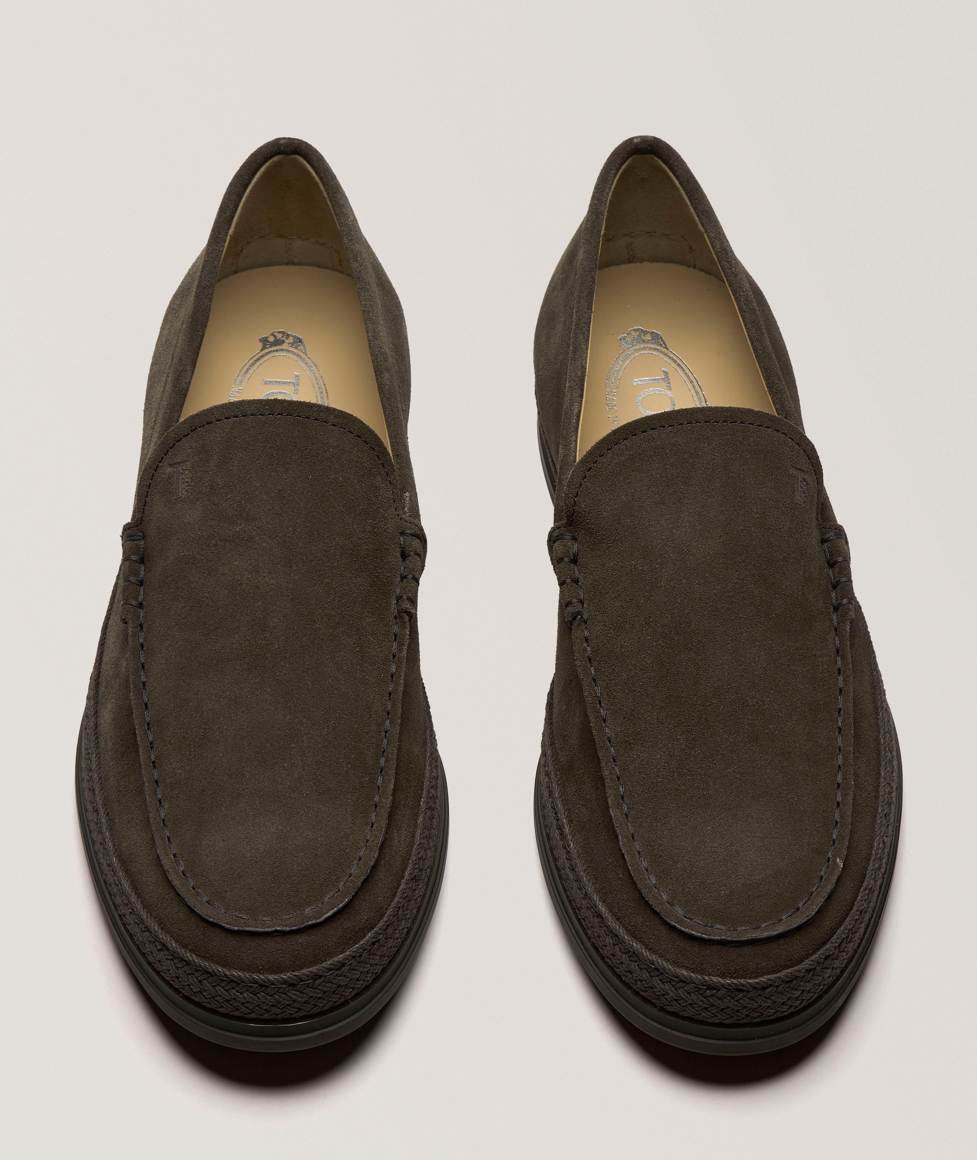 Suede Tonal Espadrilles Loafers  image 1