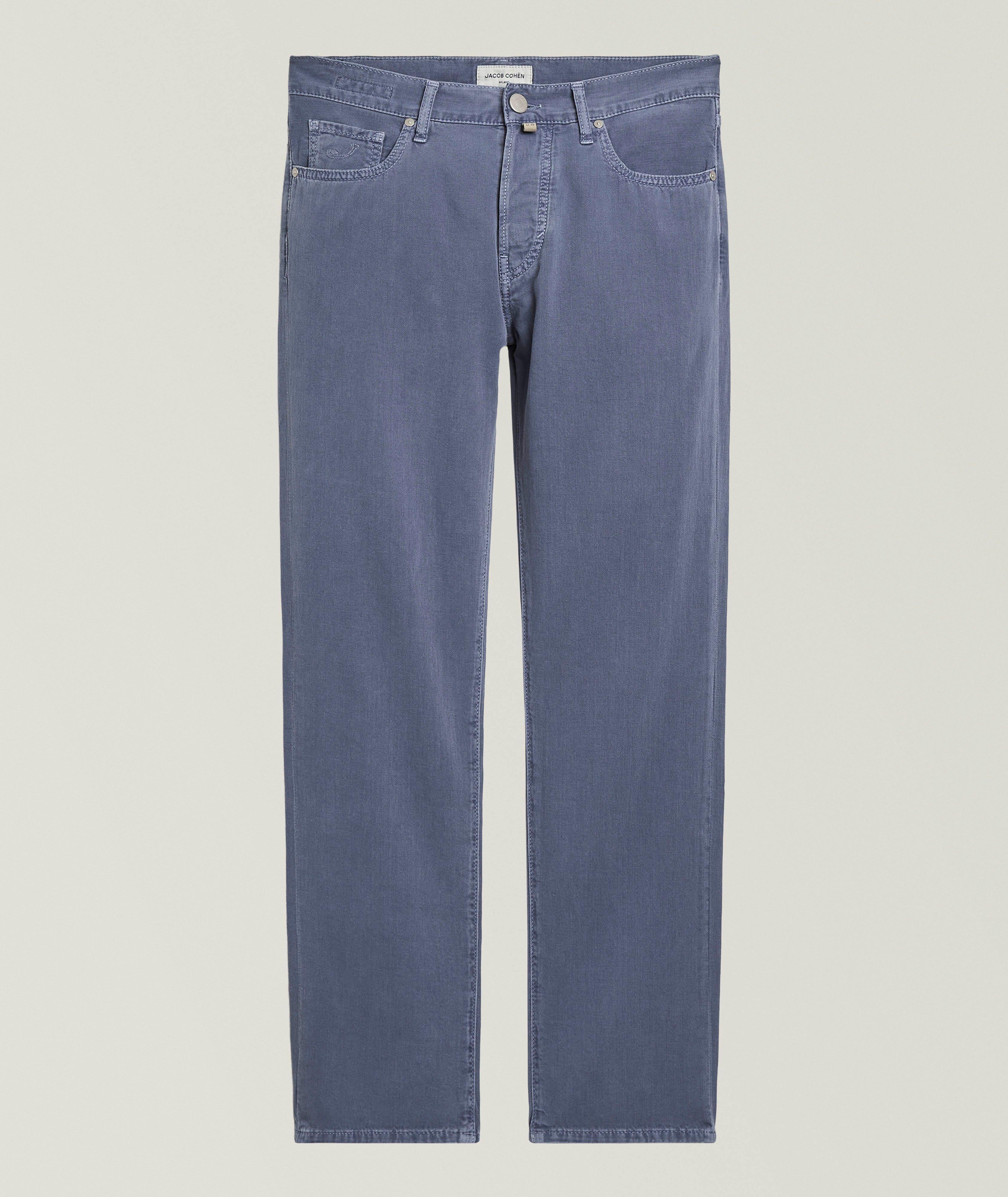 Brunello Cucinelli Italian-Fit Stretch-Cotton Five-Pocket Pants