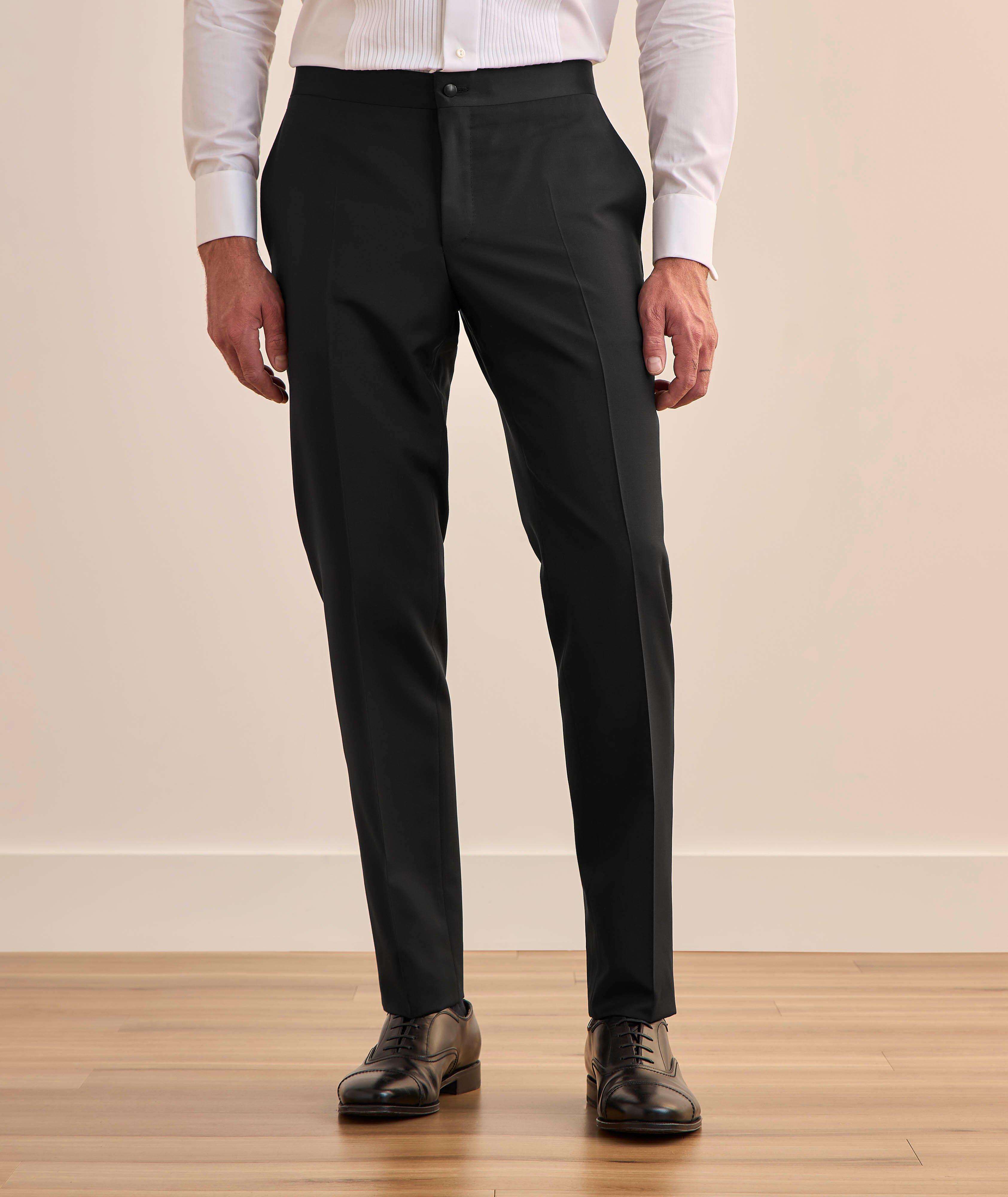 Pantalon de smoking en laine et en mohair image 1