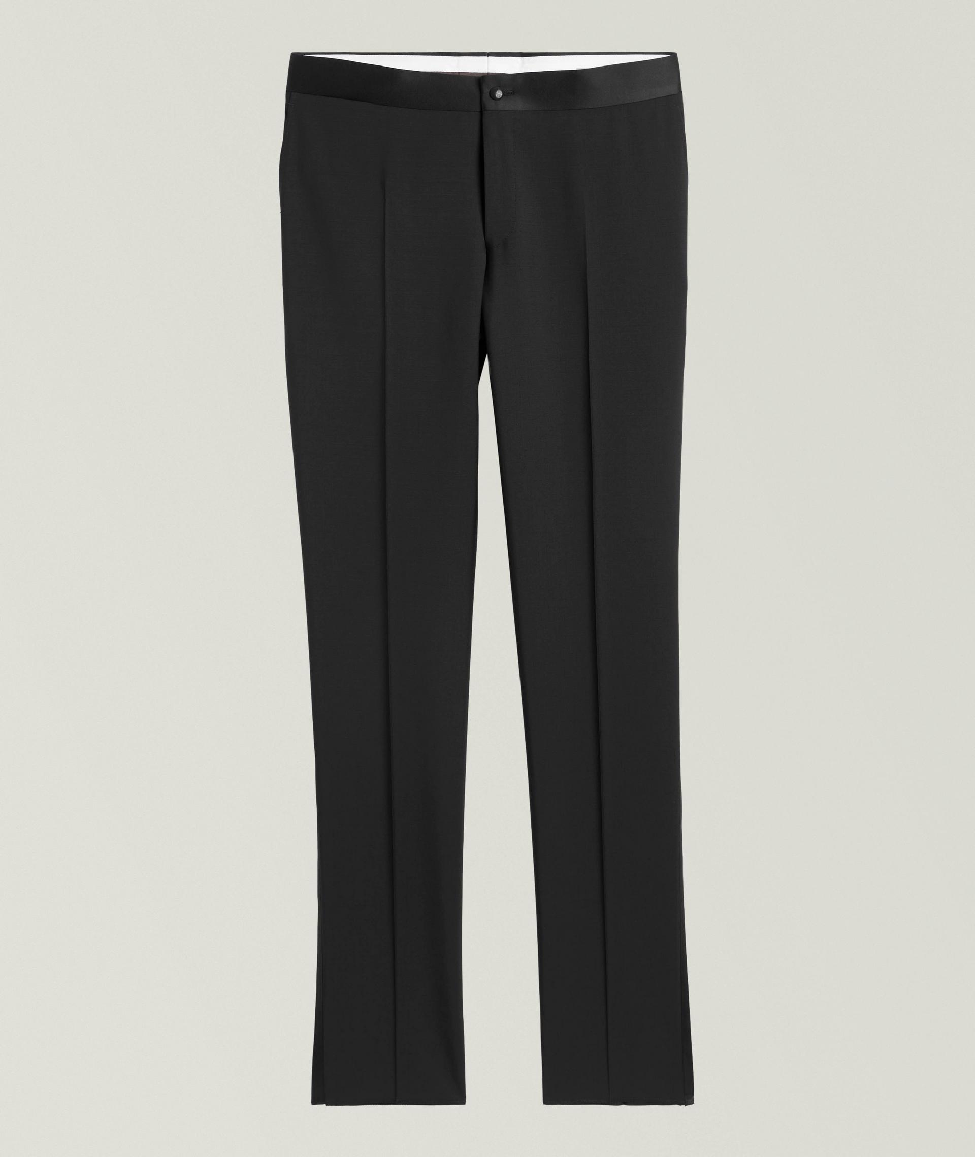 Pantalon de smoking en laine et en mohair image 0