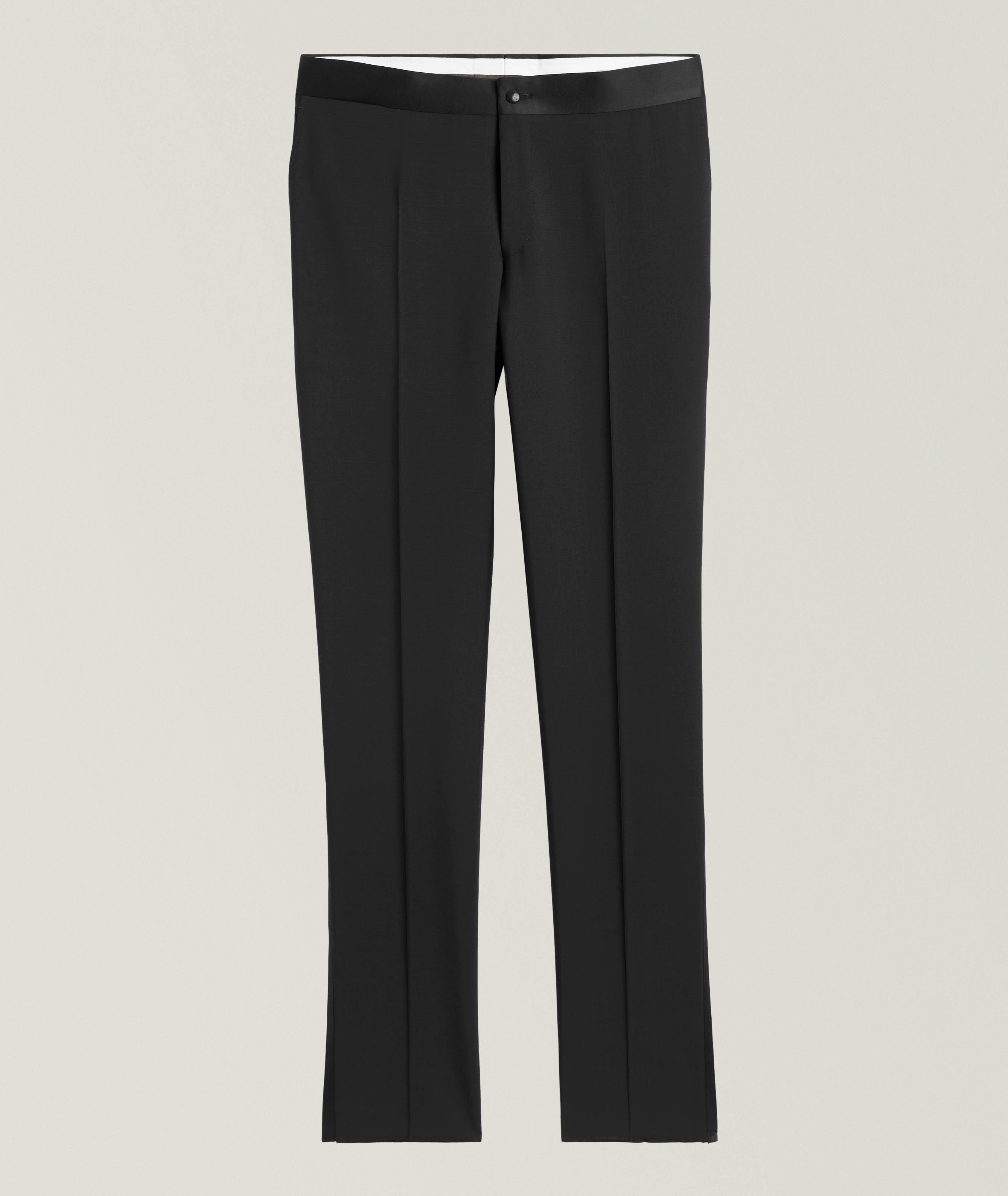 Pantalon de smoking en laine et en mohair image 0