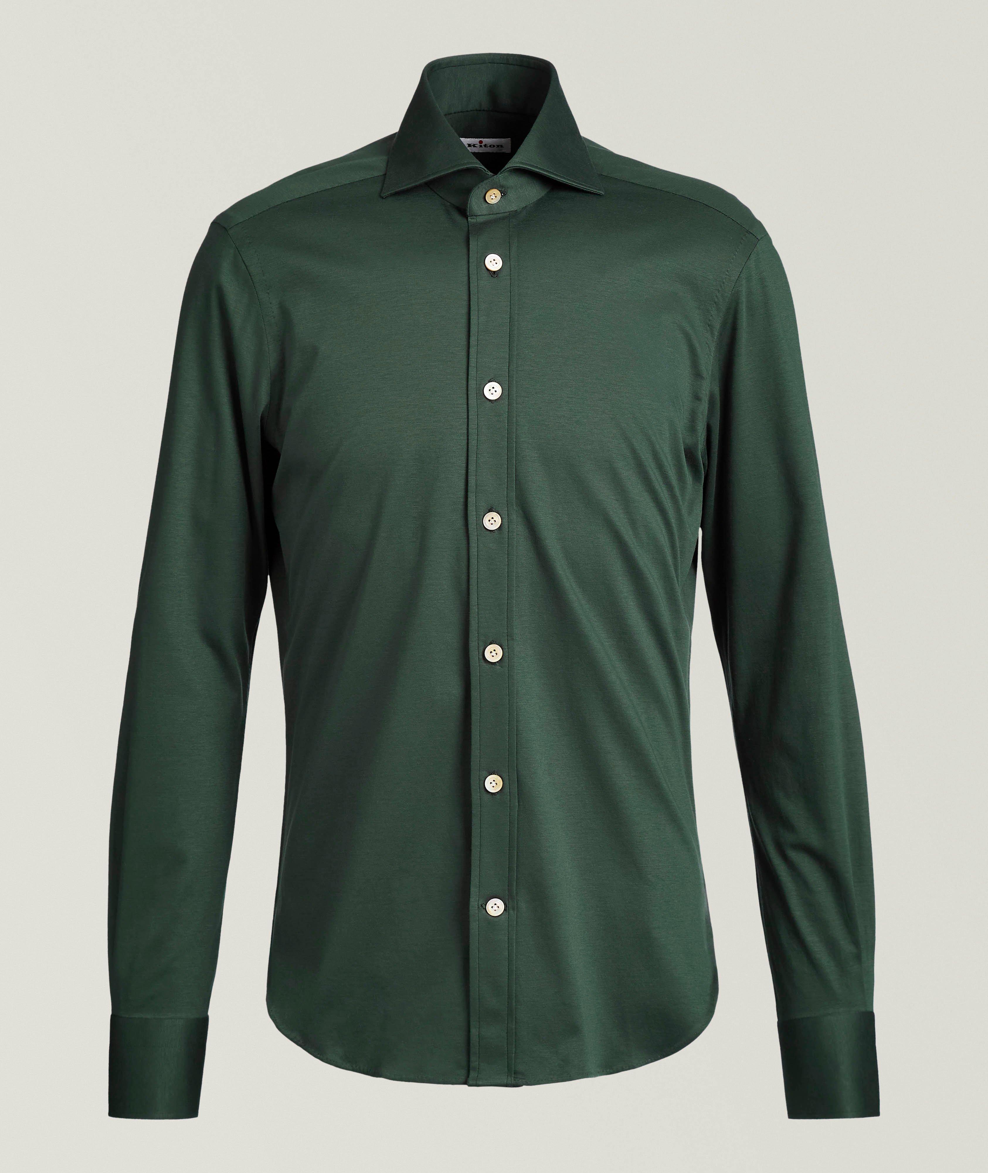 Solid Cotton Jersey Shirt  image 0