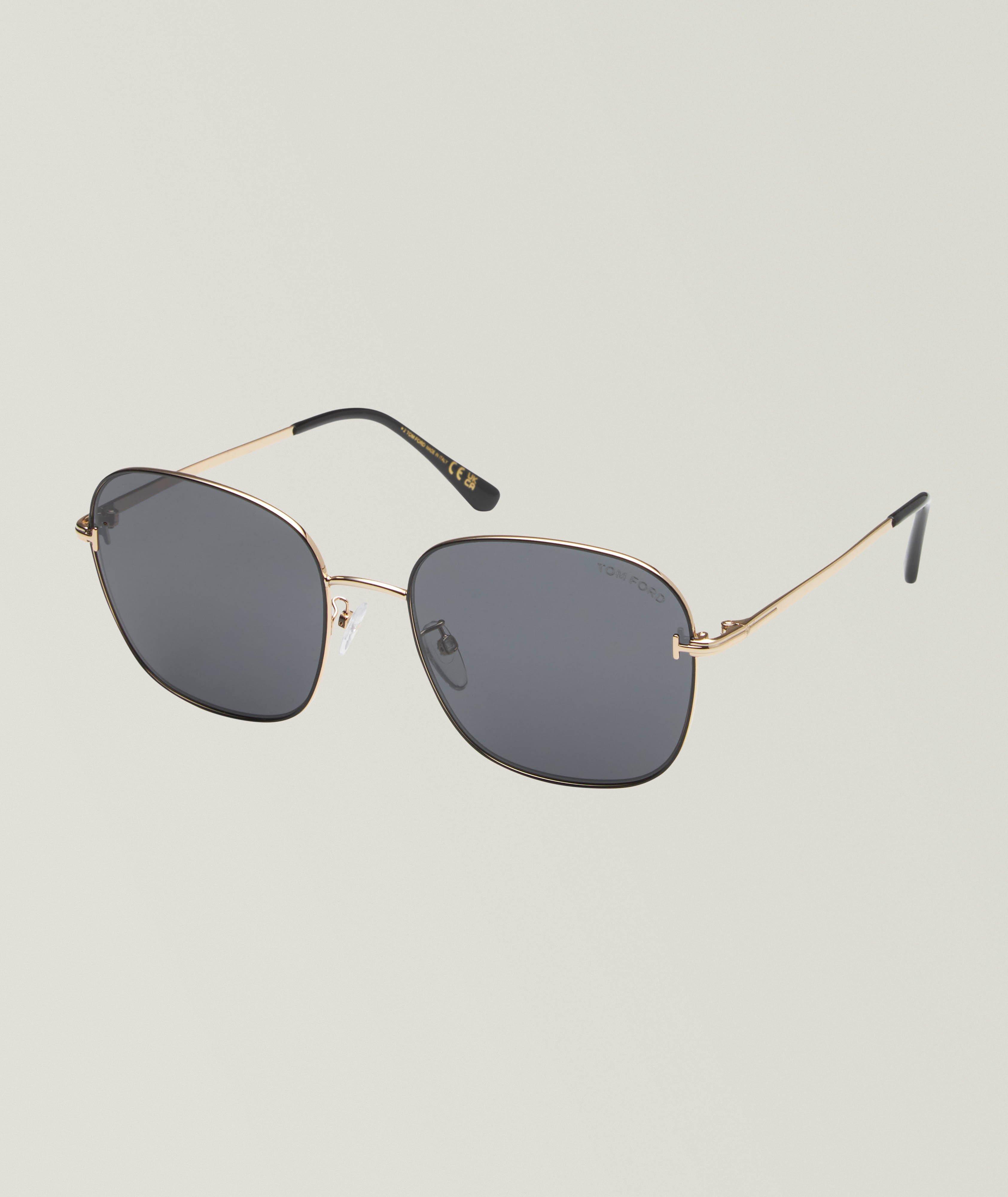 Lunettes de soleil carrées en métal image 0