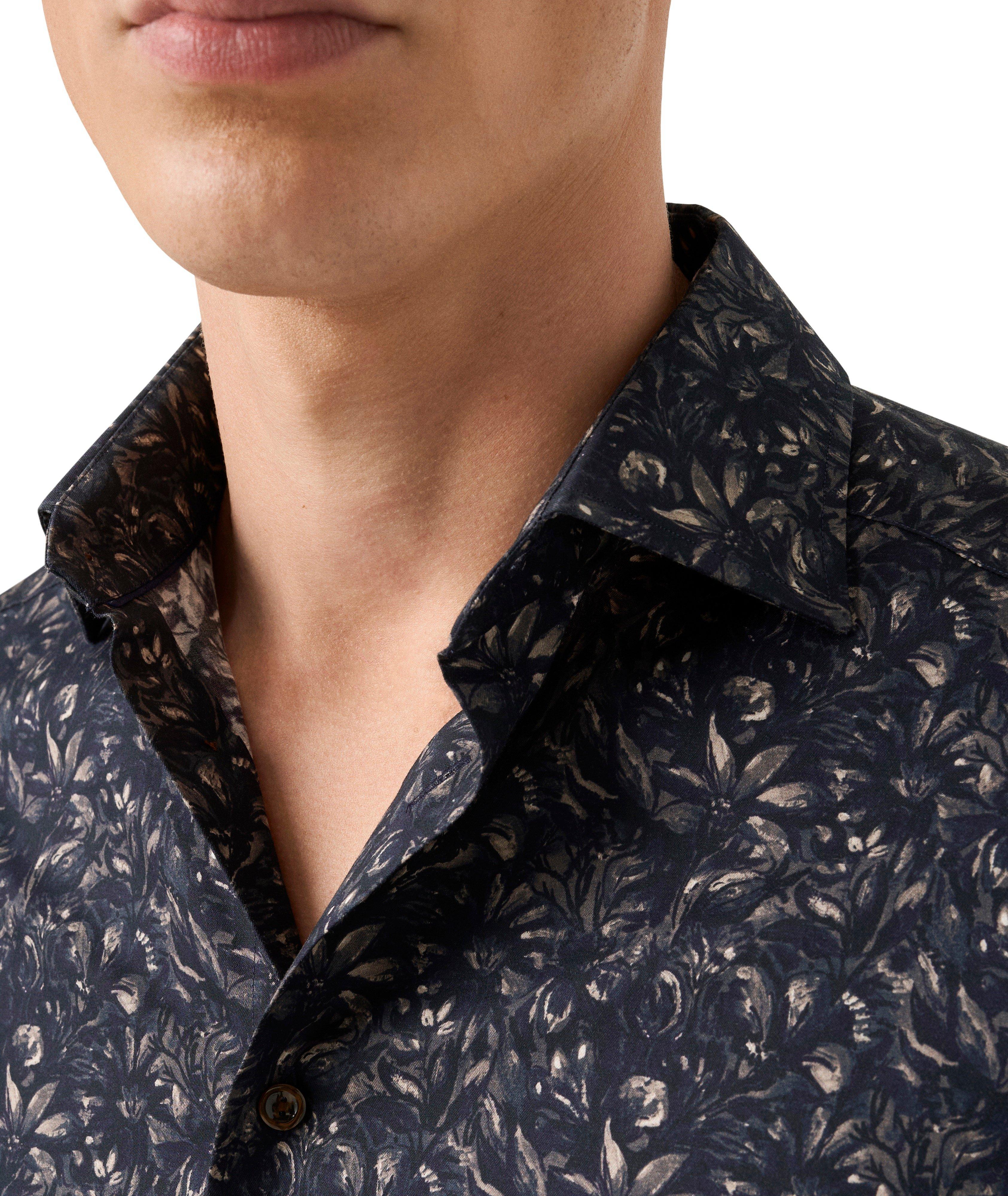 Contemporary-Fit Floral Twill Dress Shirt image 4