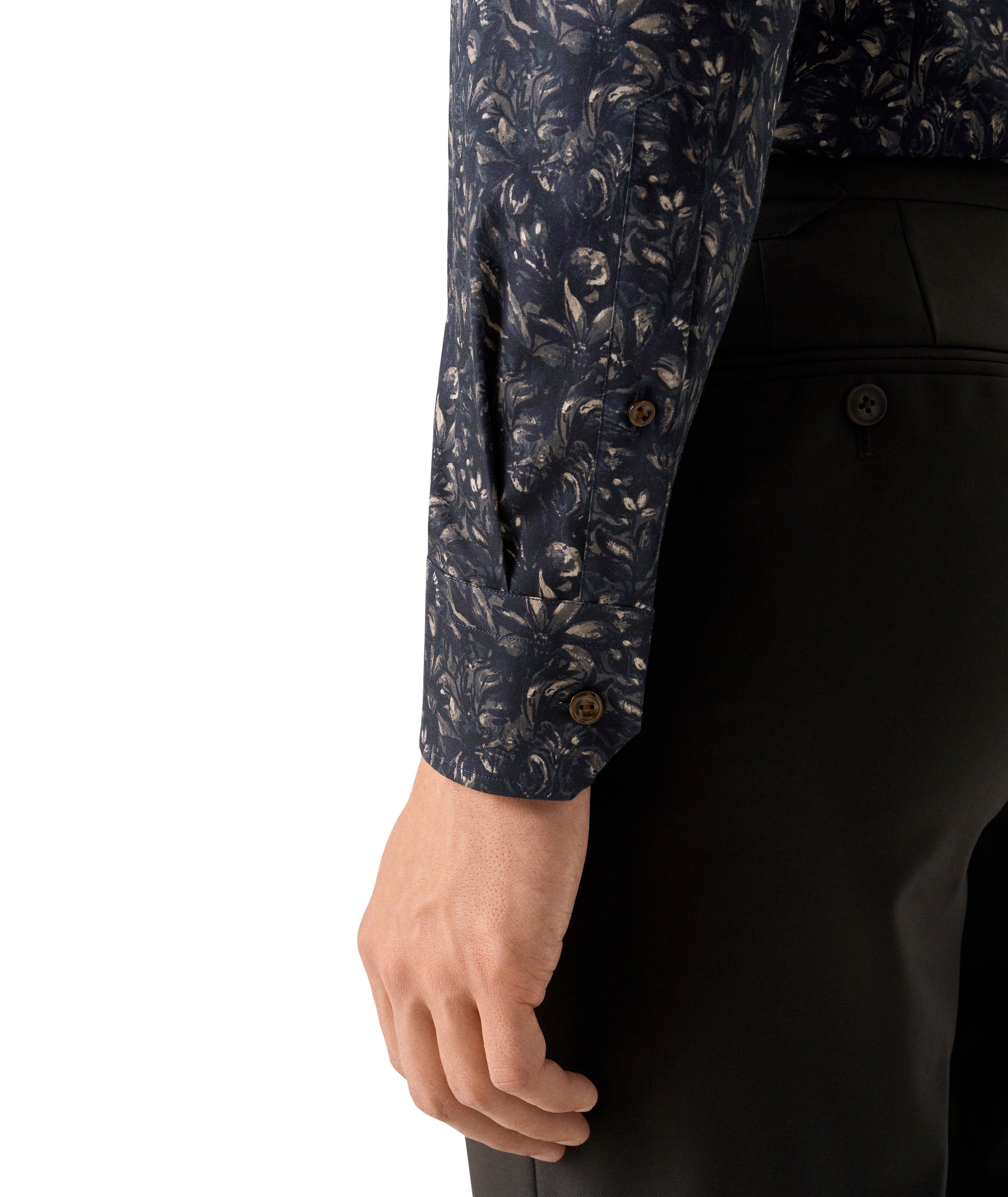 Contemporary-Fit Floral Twill Dress Shirt image 5