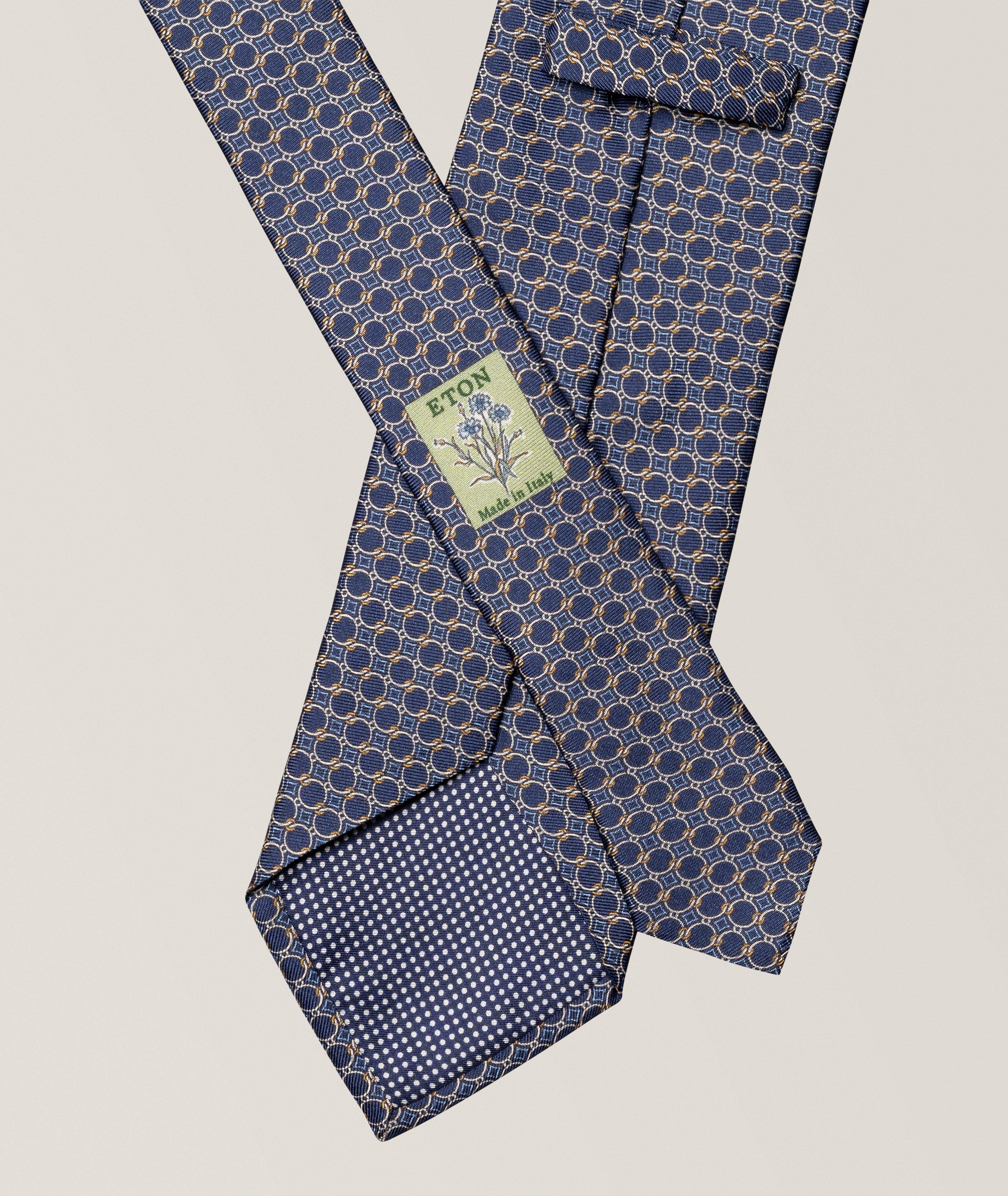 Geometric Silk Tie image 1