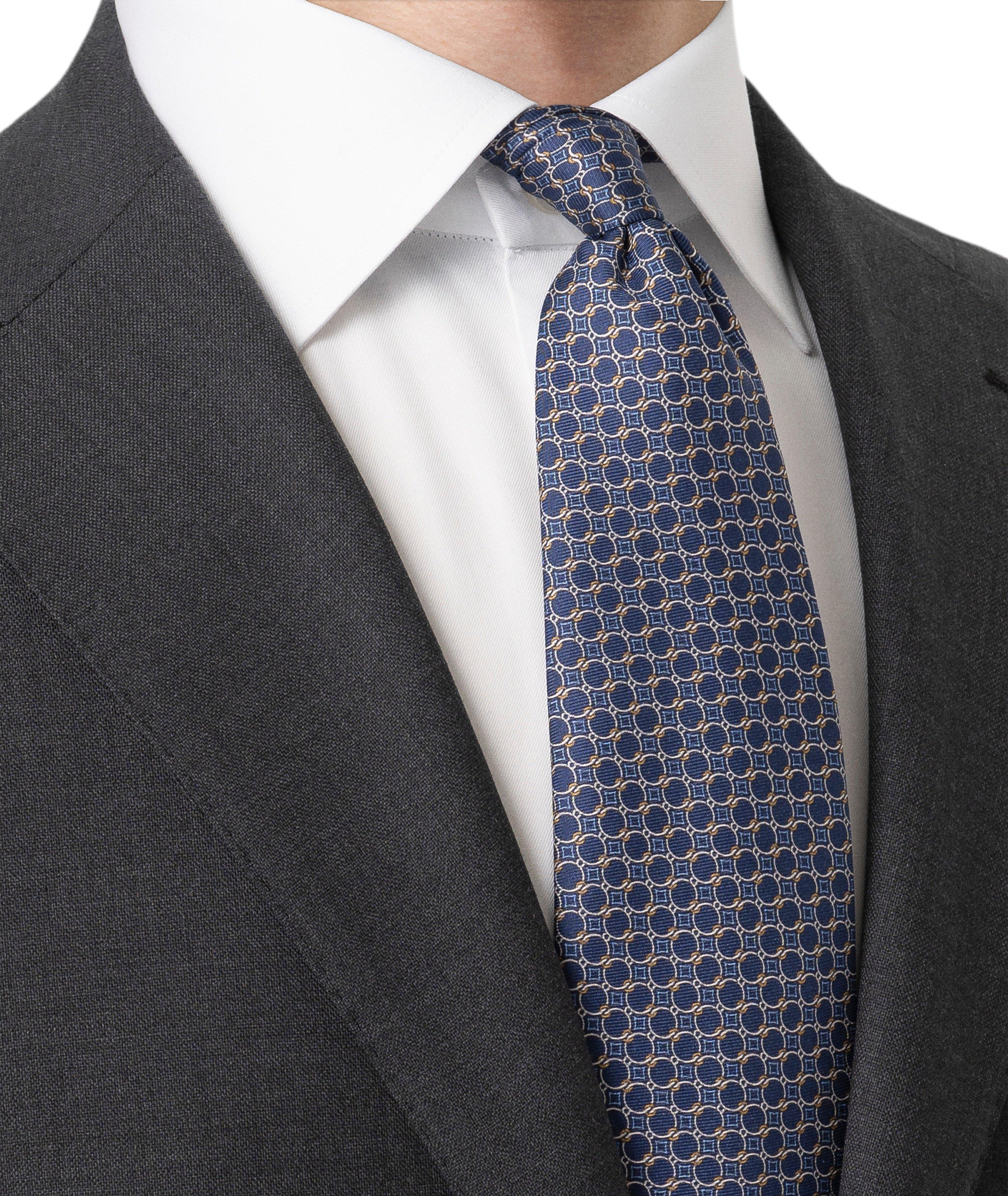 Geometric Silk Tie image 2