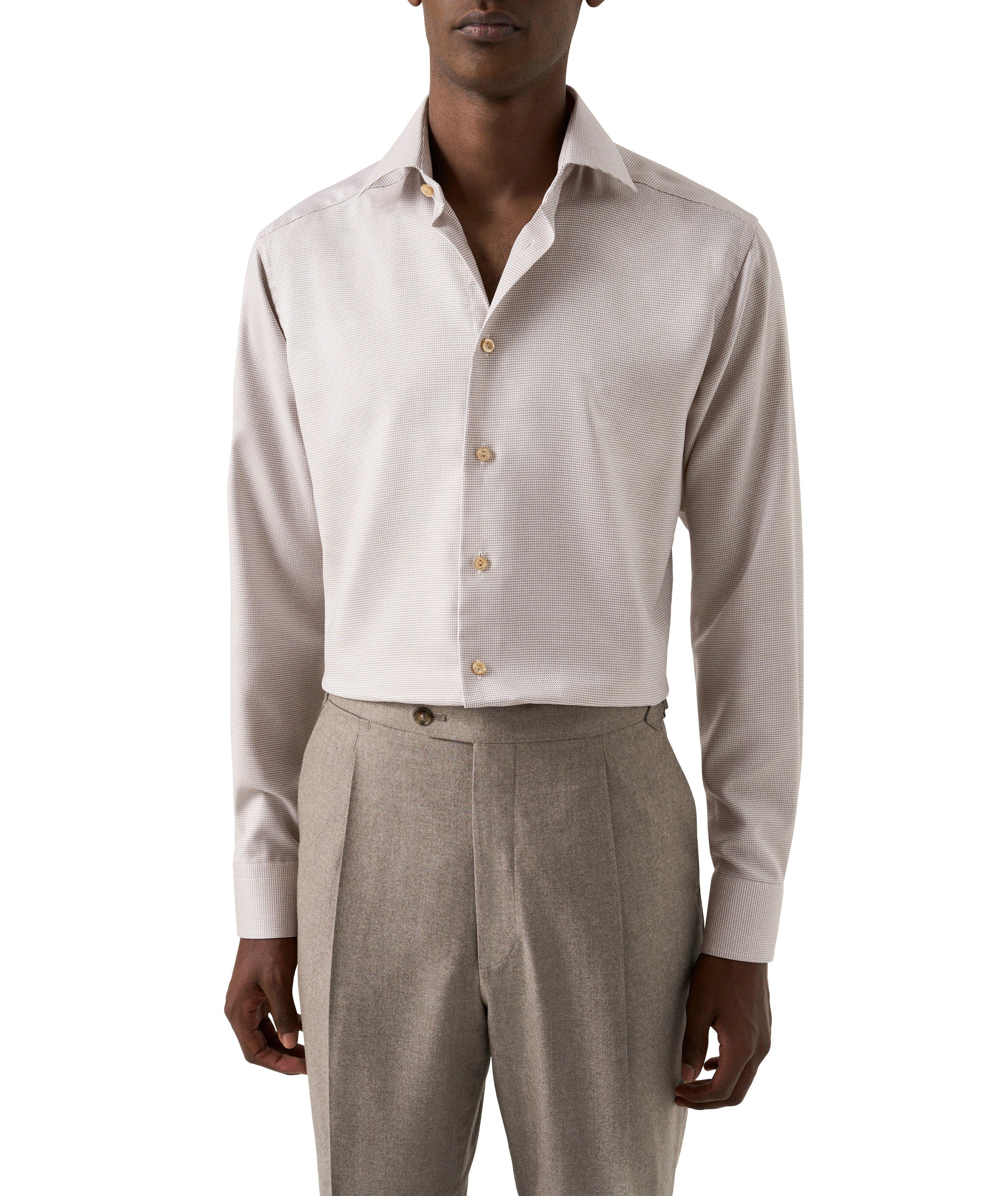 Slim-Fit Houndstooth Twill Dress Shirt image 2