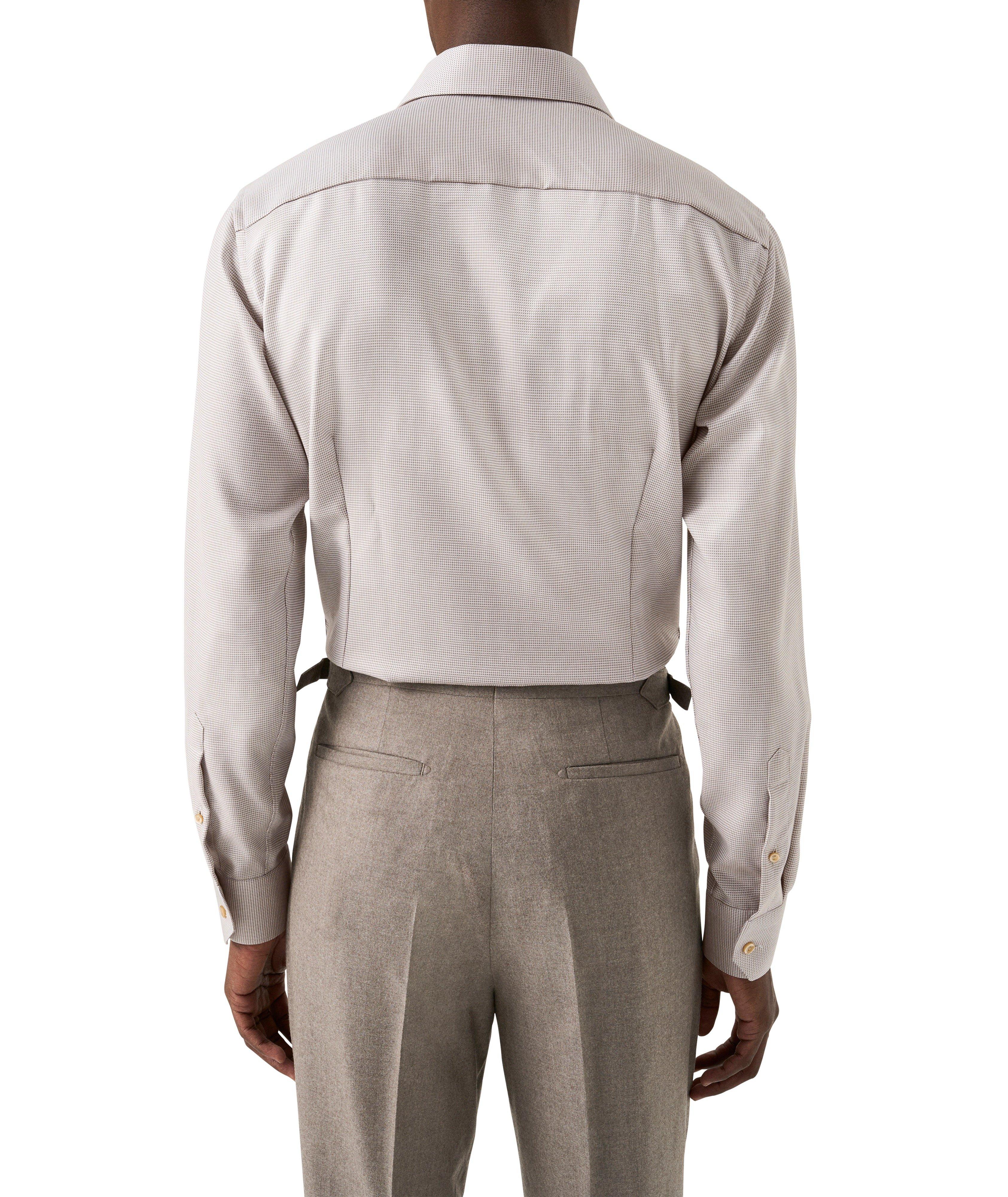 Slim-Fit Houndstooth Twill Dress Shirt image 3