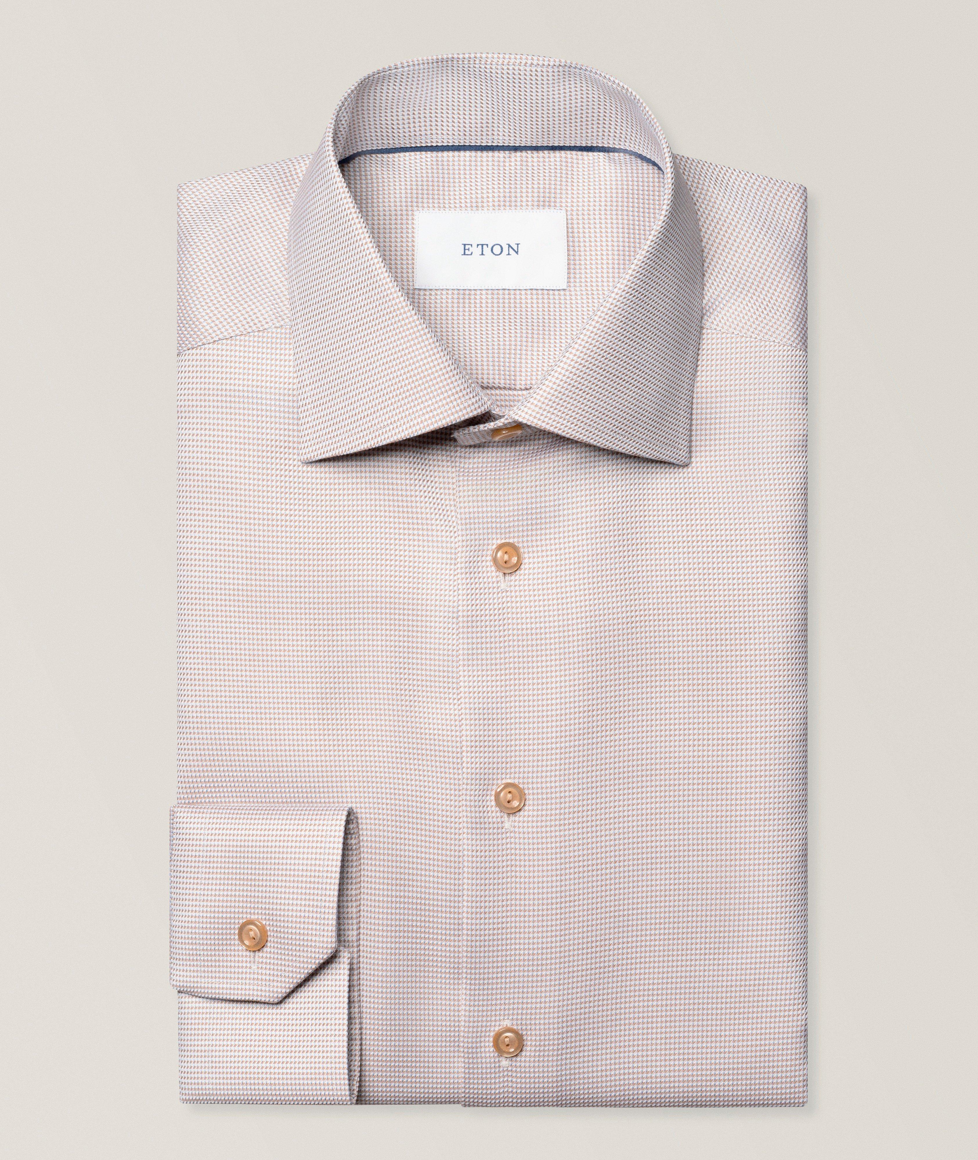 Slim-Fit Houndstooth Twill Dress Shirt image 0