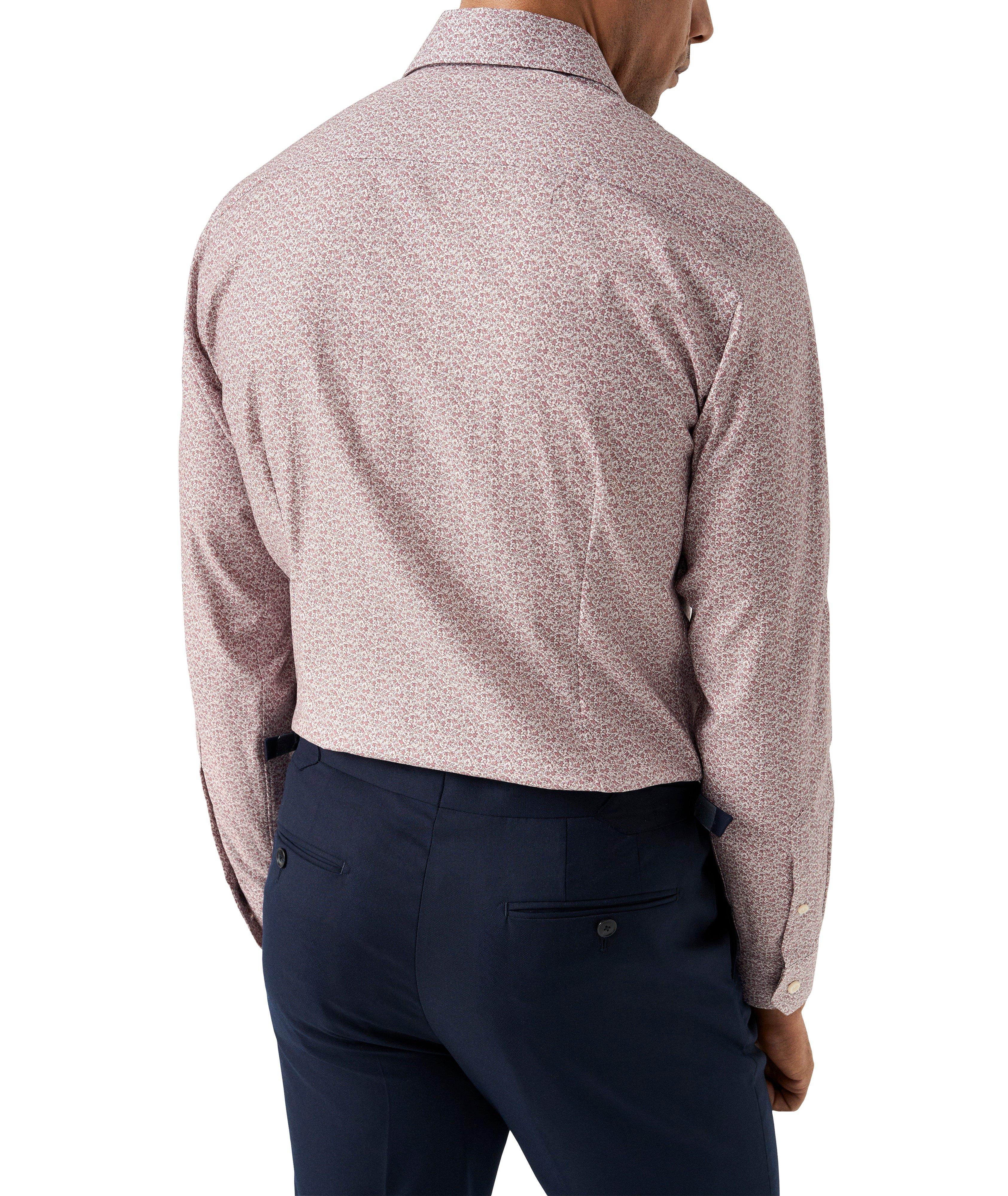 Chemise habillée-ajustée en sergé micro-floral image 3