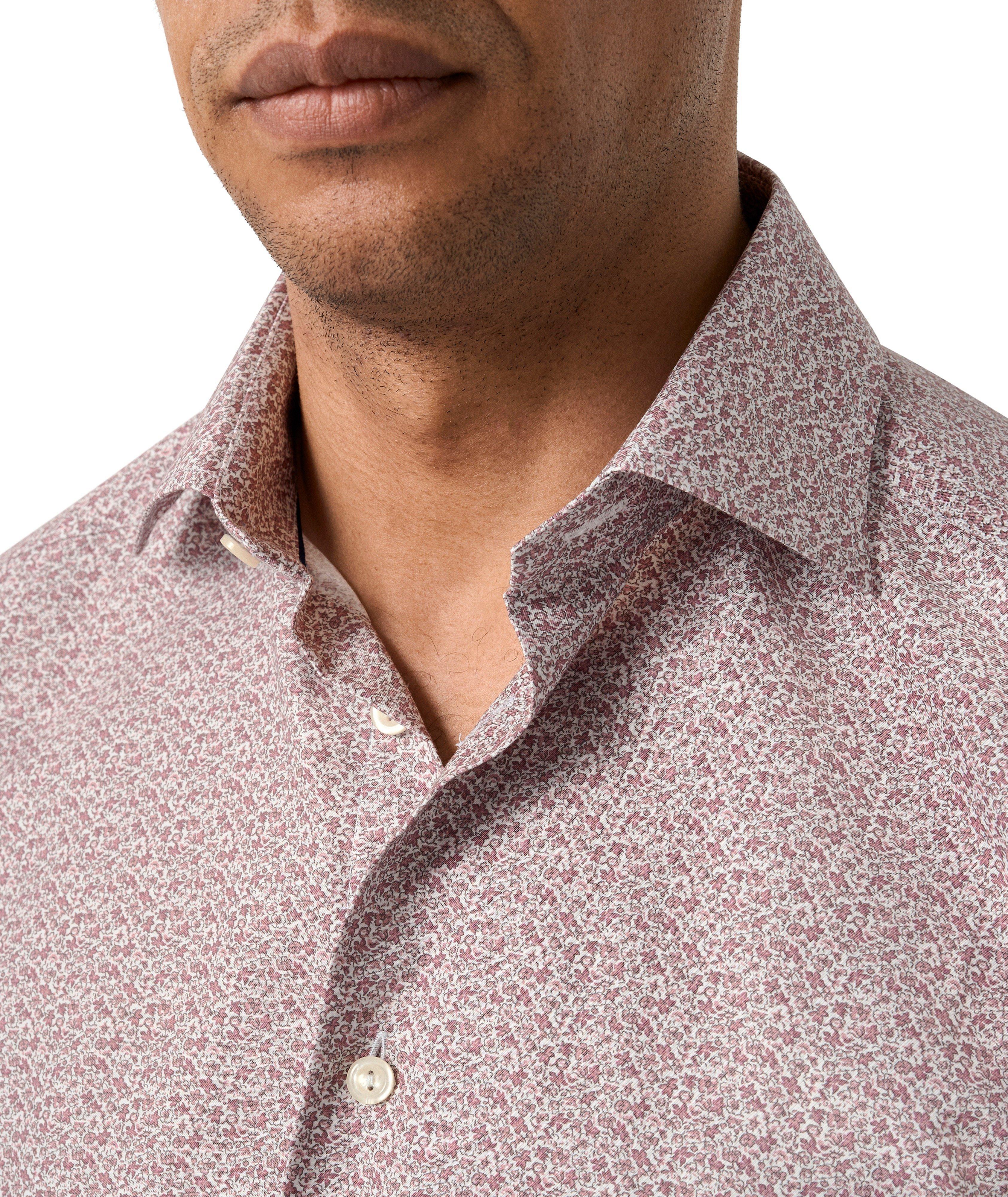 Chemise habillée-ajustée en sergé micro-floral image 4