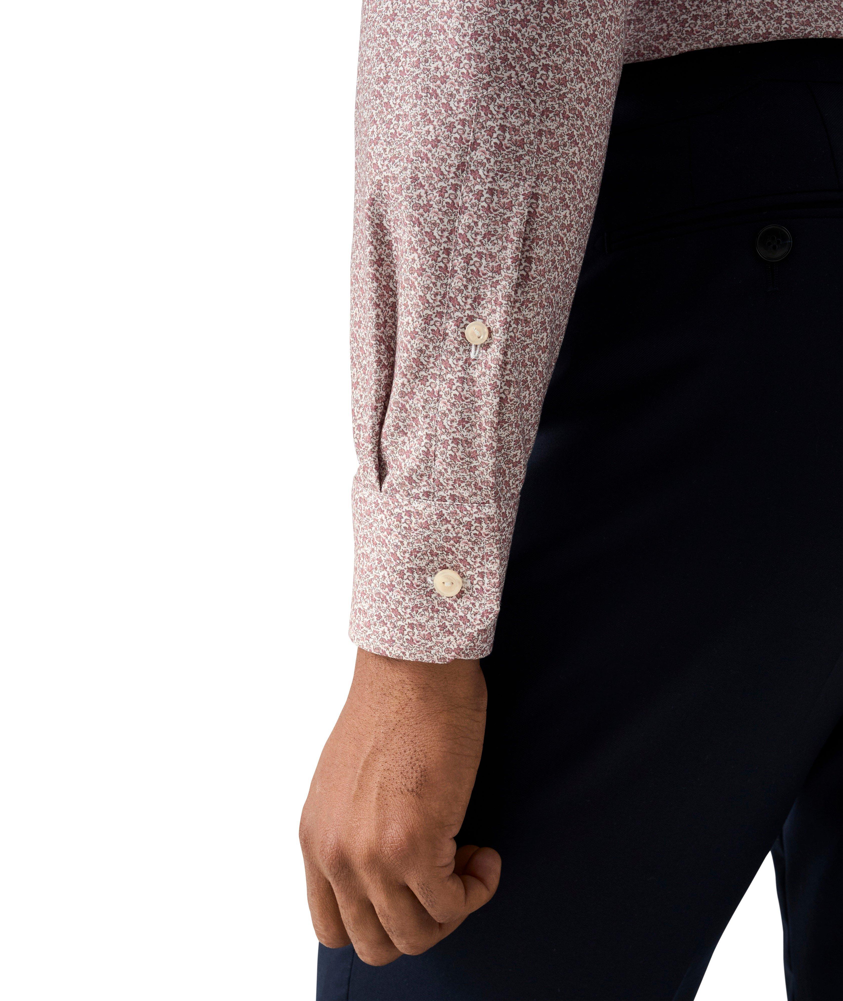 Chemise habillée-ajustée en sergé micro-floral image 5