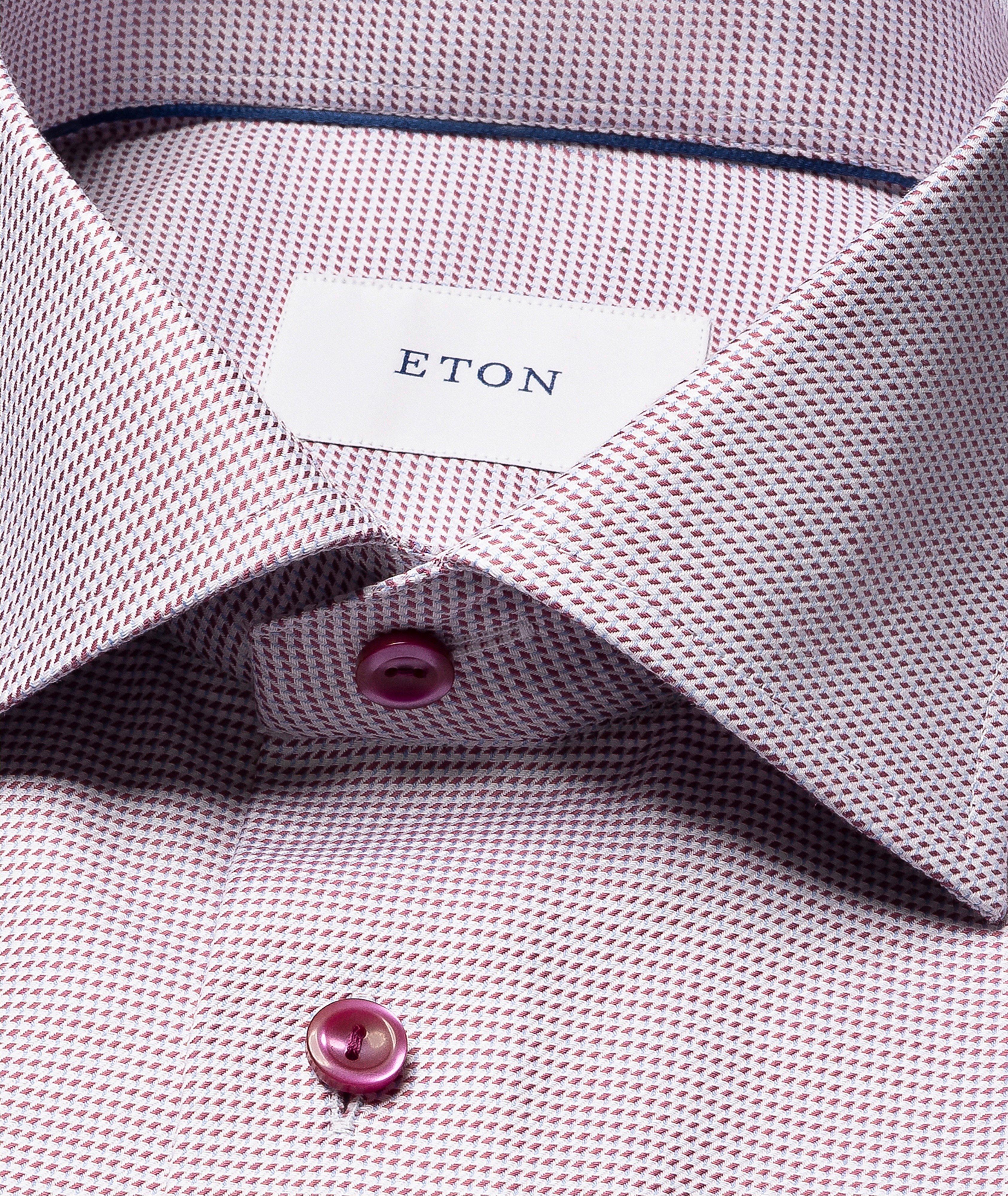 Slim-Fit Houndstooth Twill Dress Shirt image 1
