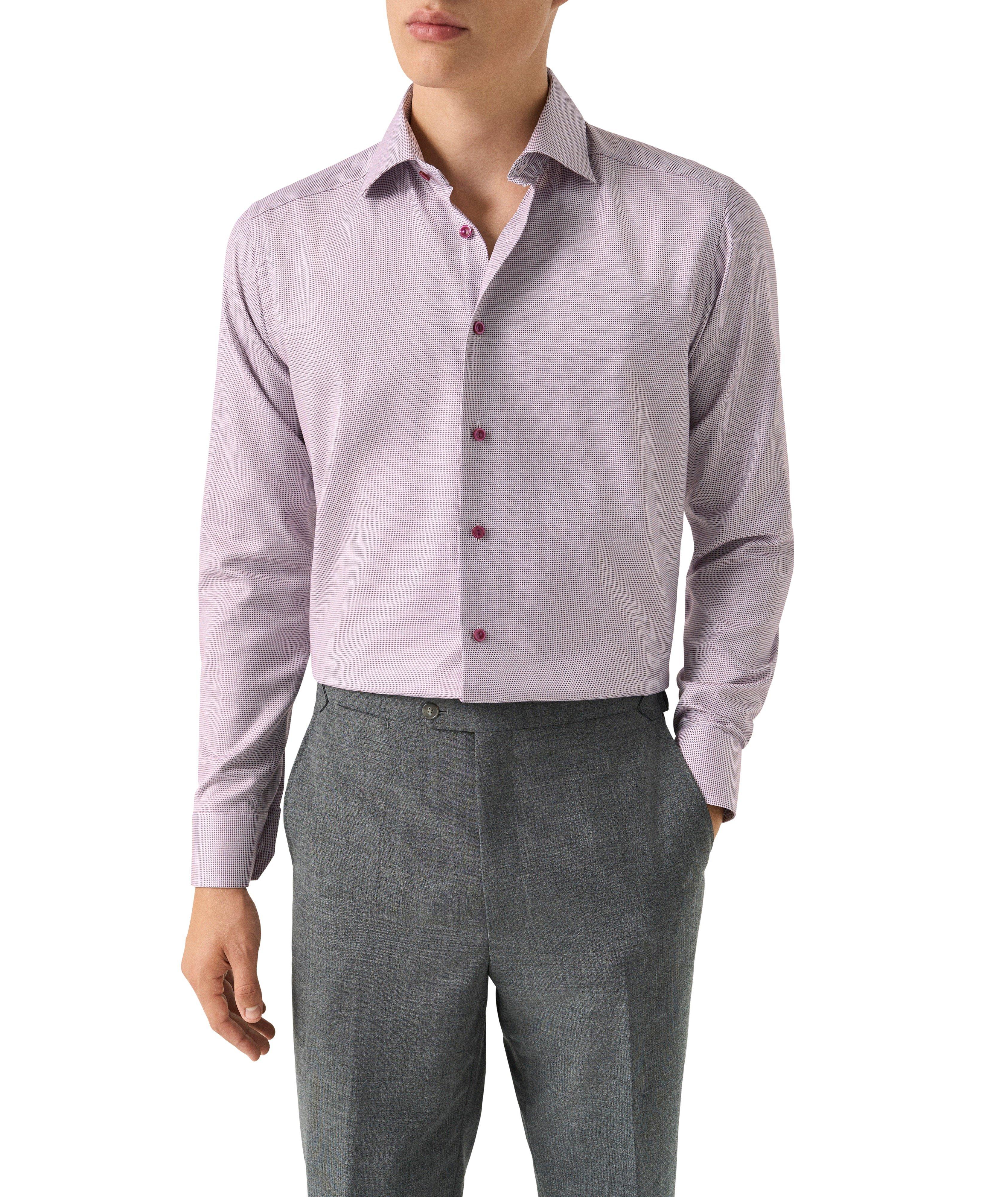 Slim-Fit Houndstooth Twill Dress Shirt image 2