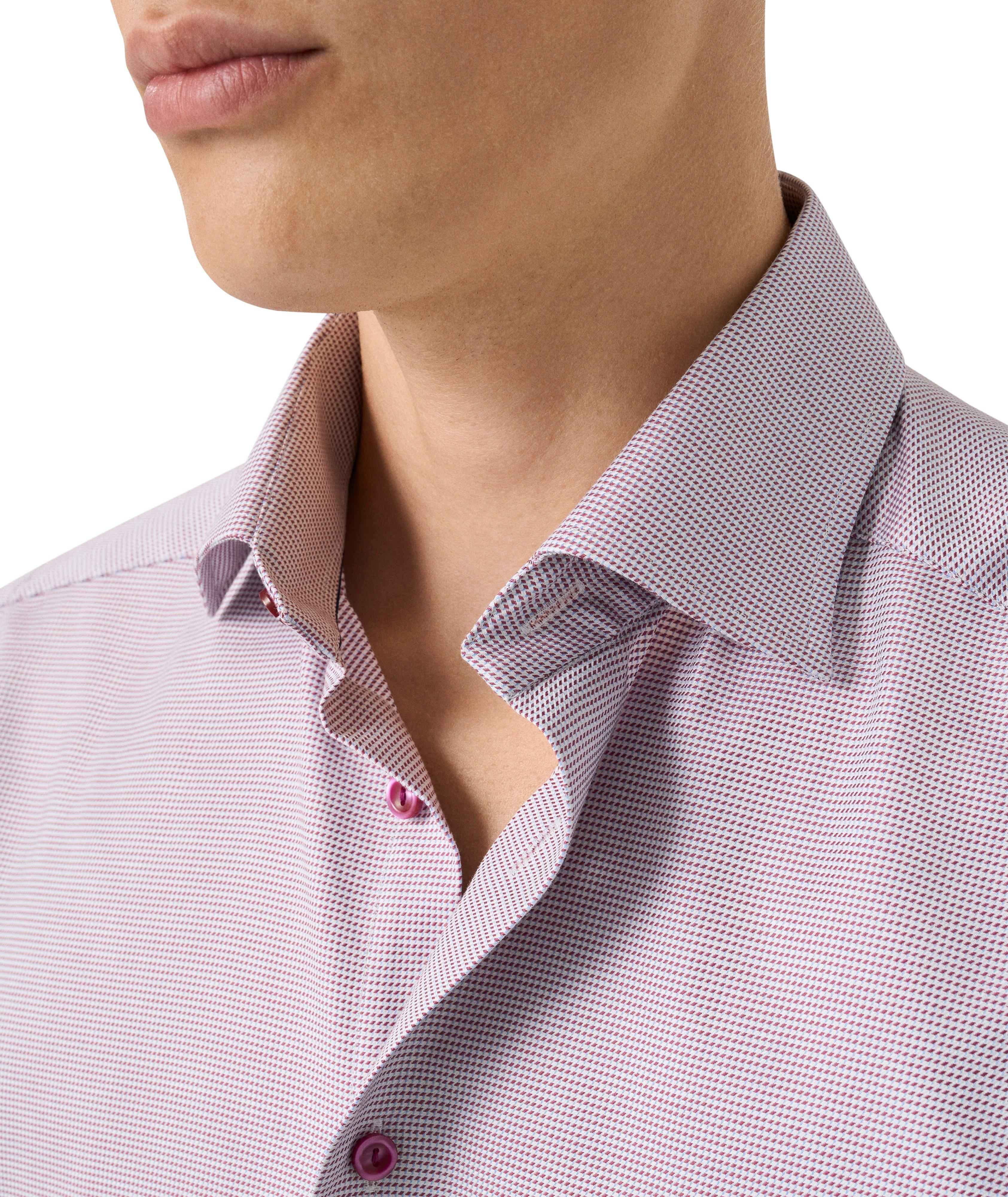 Slim-Fit Houndstooth Twill Dress Shirt image 4
