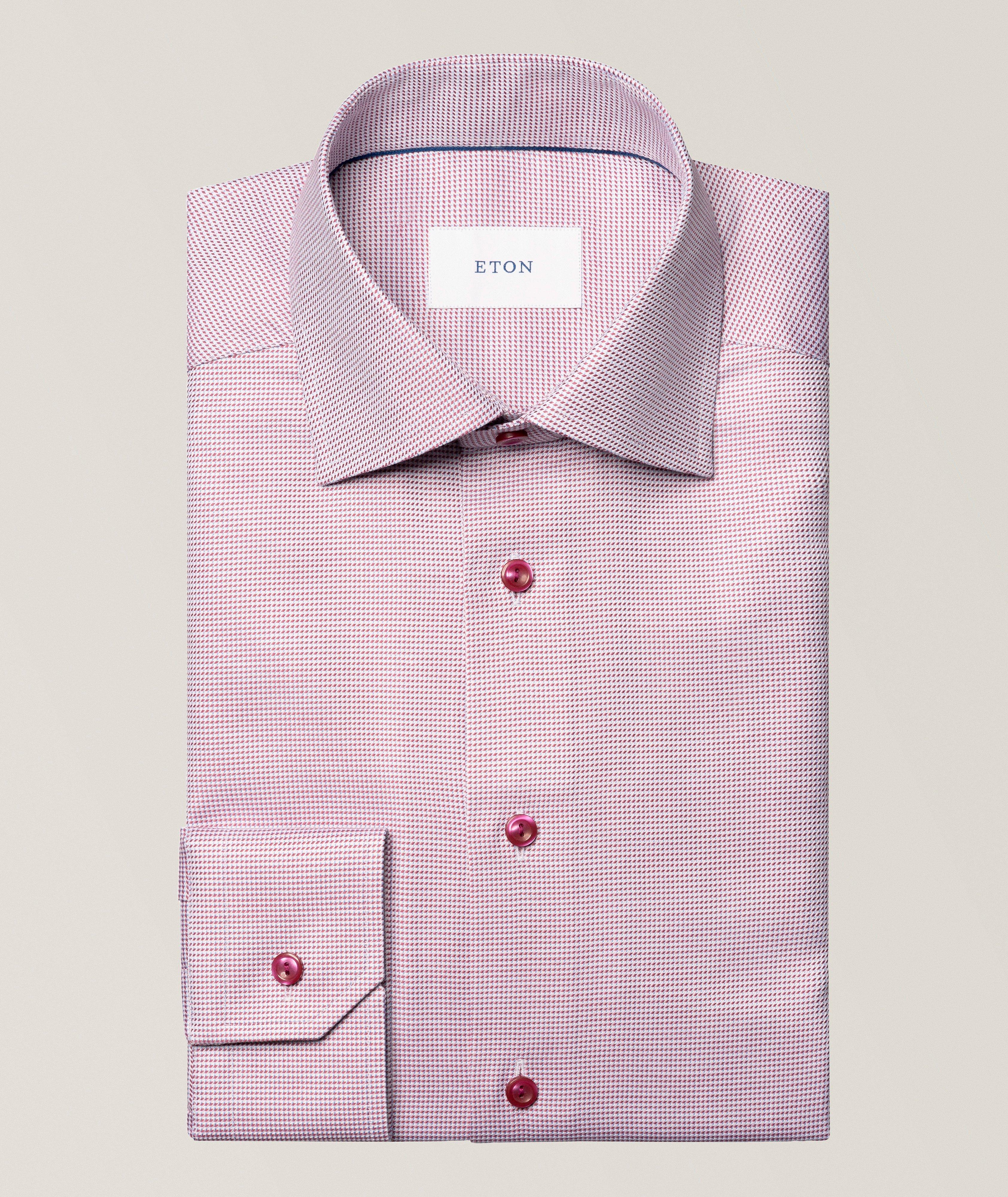 Slim-Fit Houndstooth Twill Dress Shirt image 0