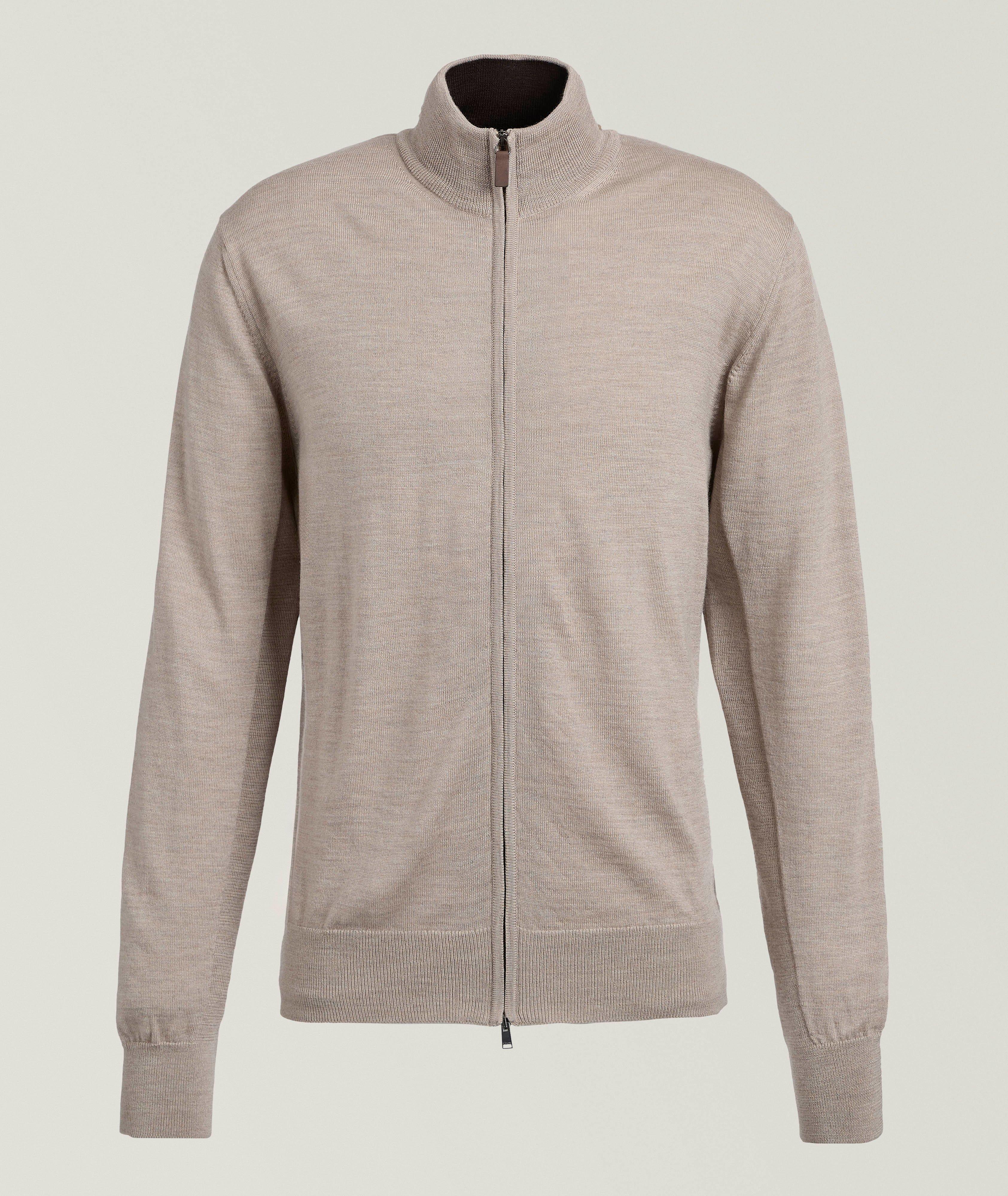 Merino Wool Full-Zip Cardigan image 0