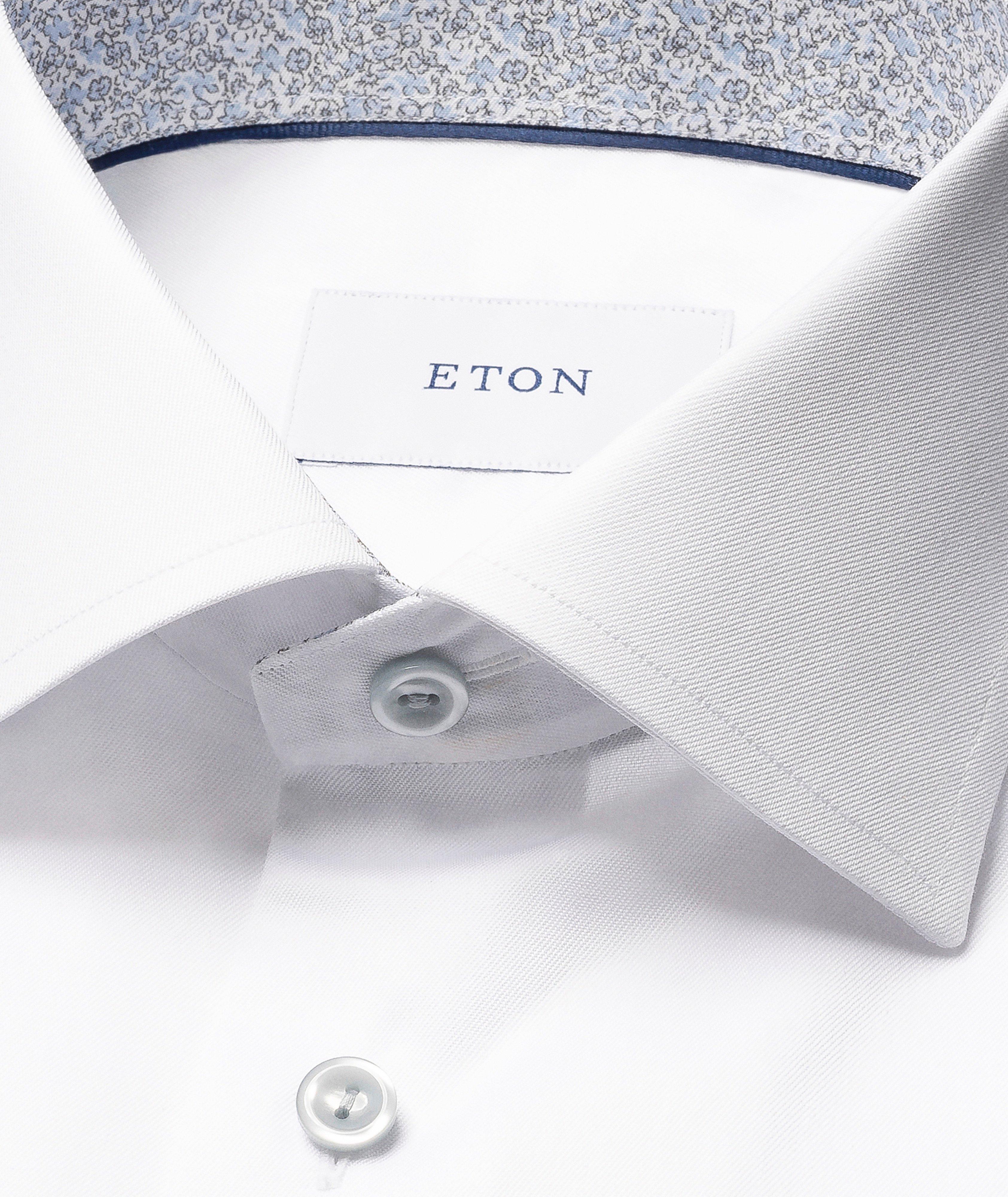 Chemise habillée ajustée à effet floral image 1