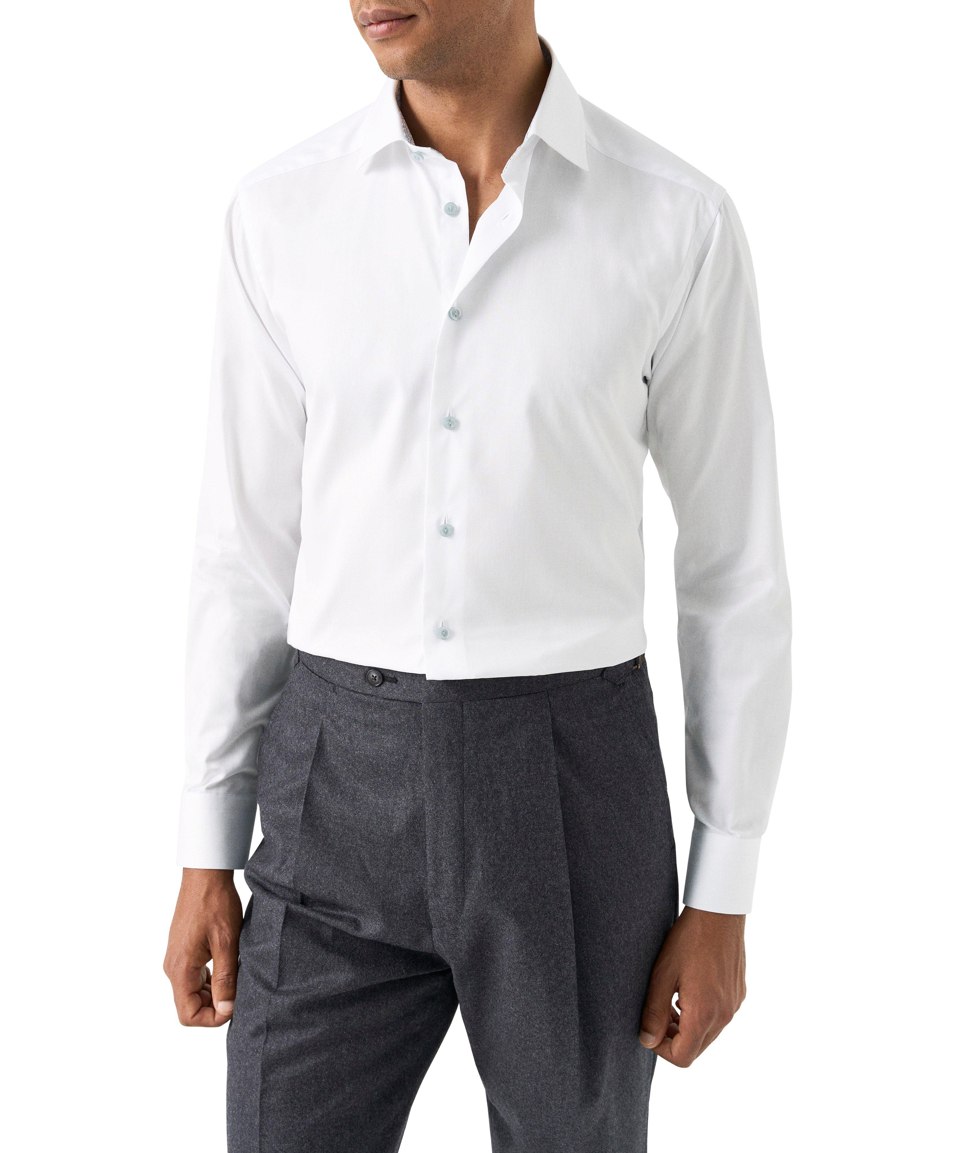 Chemise habillée ajustée à effet floral image 2