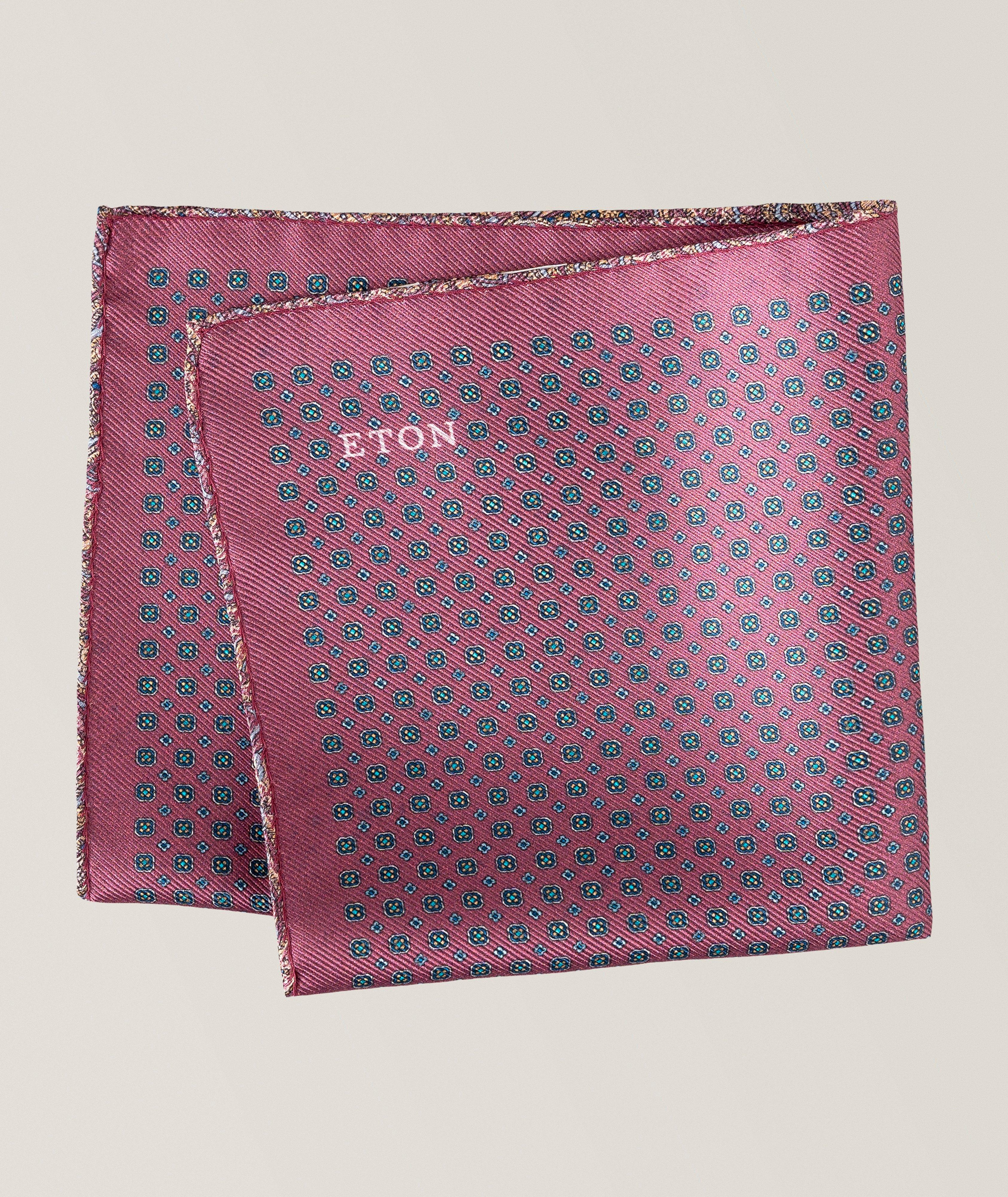 Pochette réversible en soie médaillon-paisley image 2