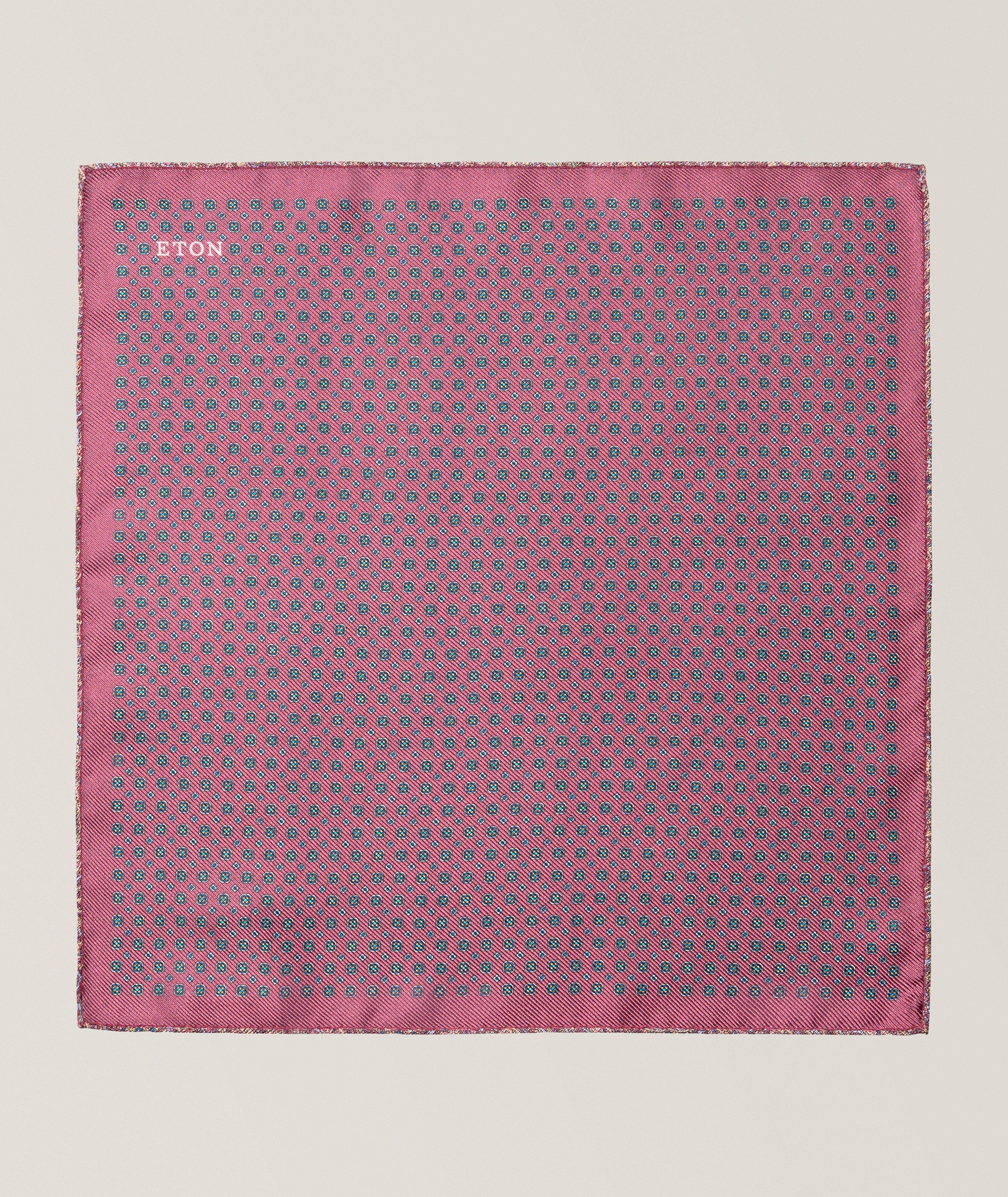 Pochette réversible en soie médaillon-paisley image 0