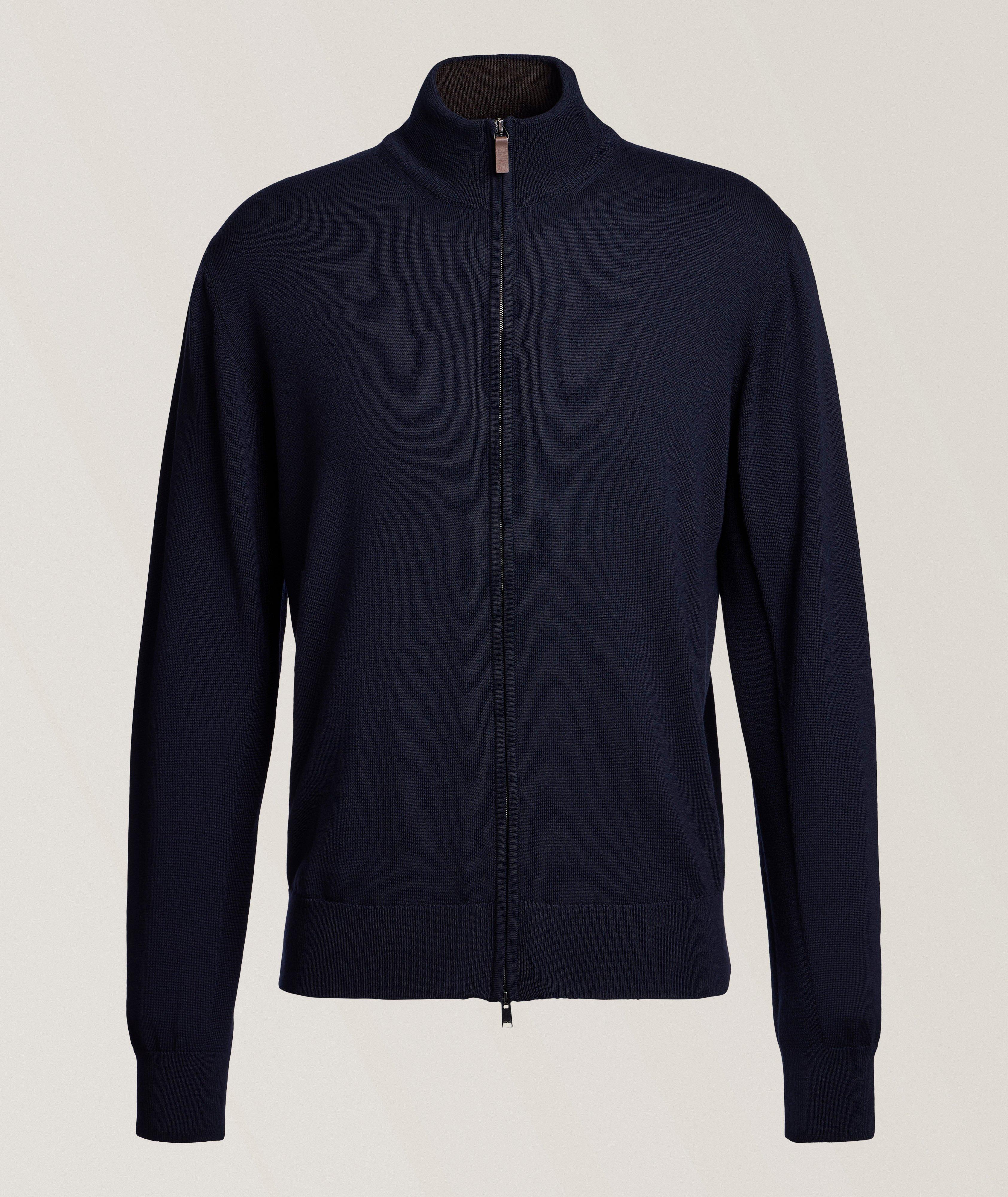Merino Wool Full-Zip Cardigan image 0