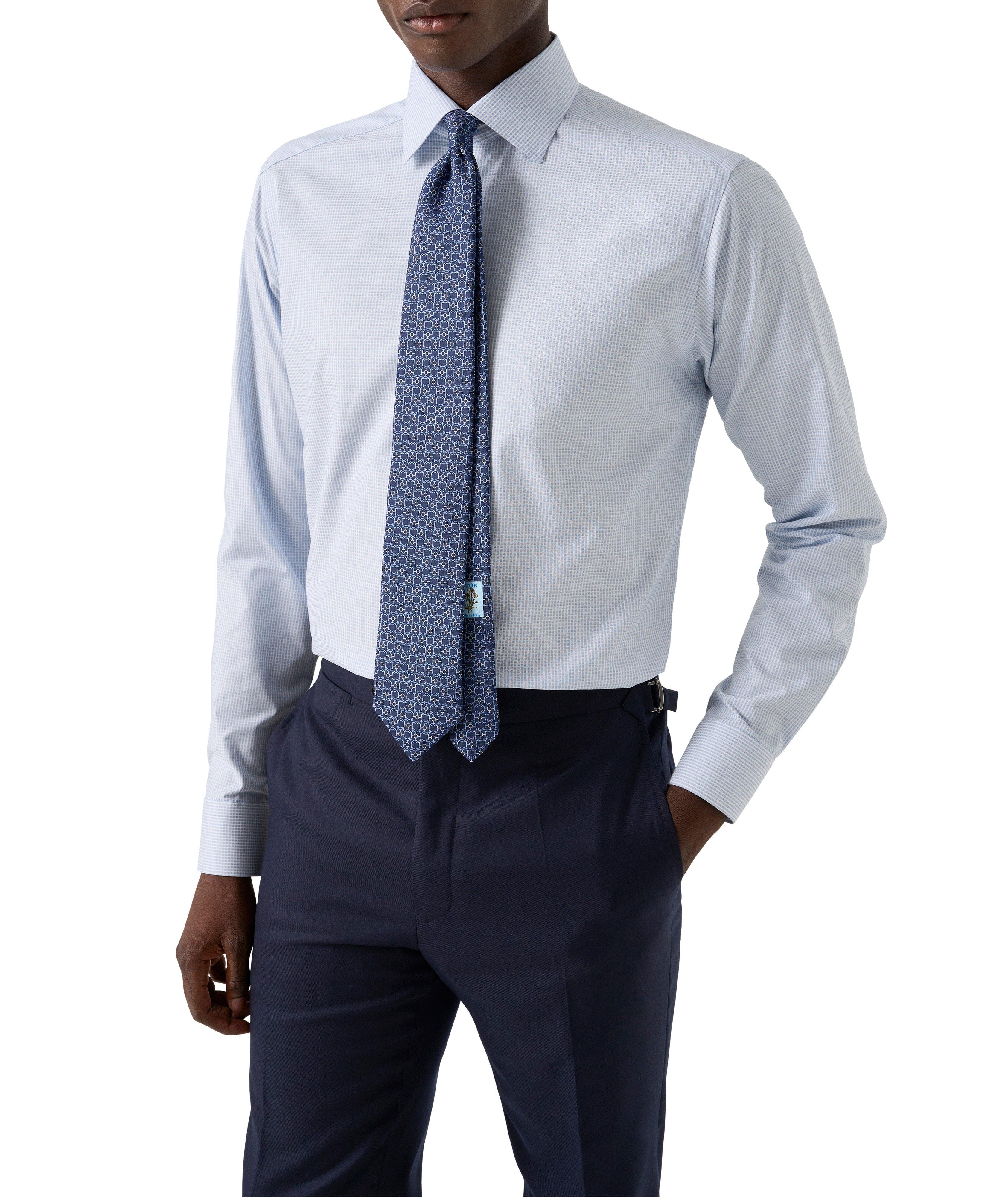 Contemporary-Fit Check Twill Dress Shirt image 2