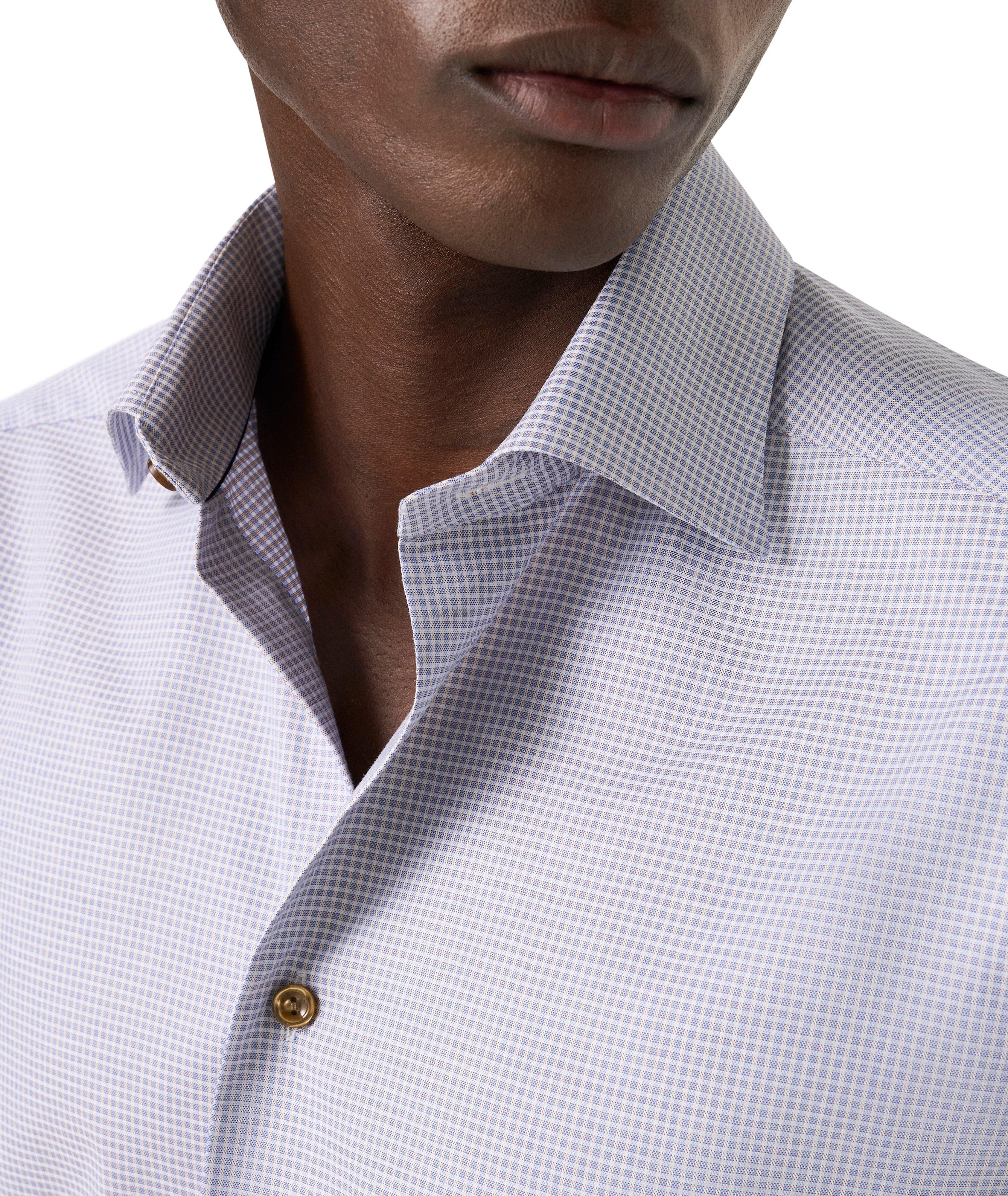 Contemporary-Fit Check Twill Dress Shirt image 4