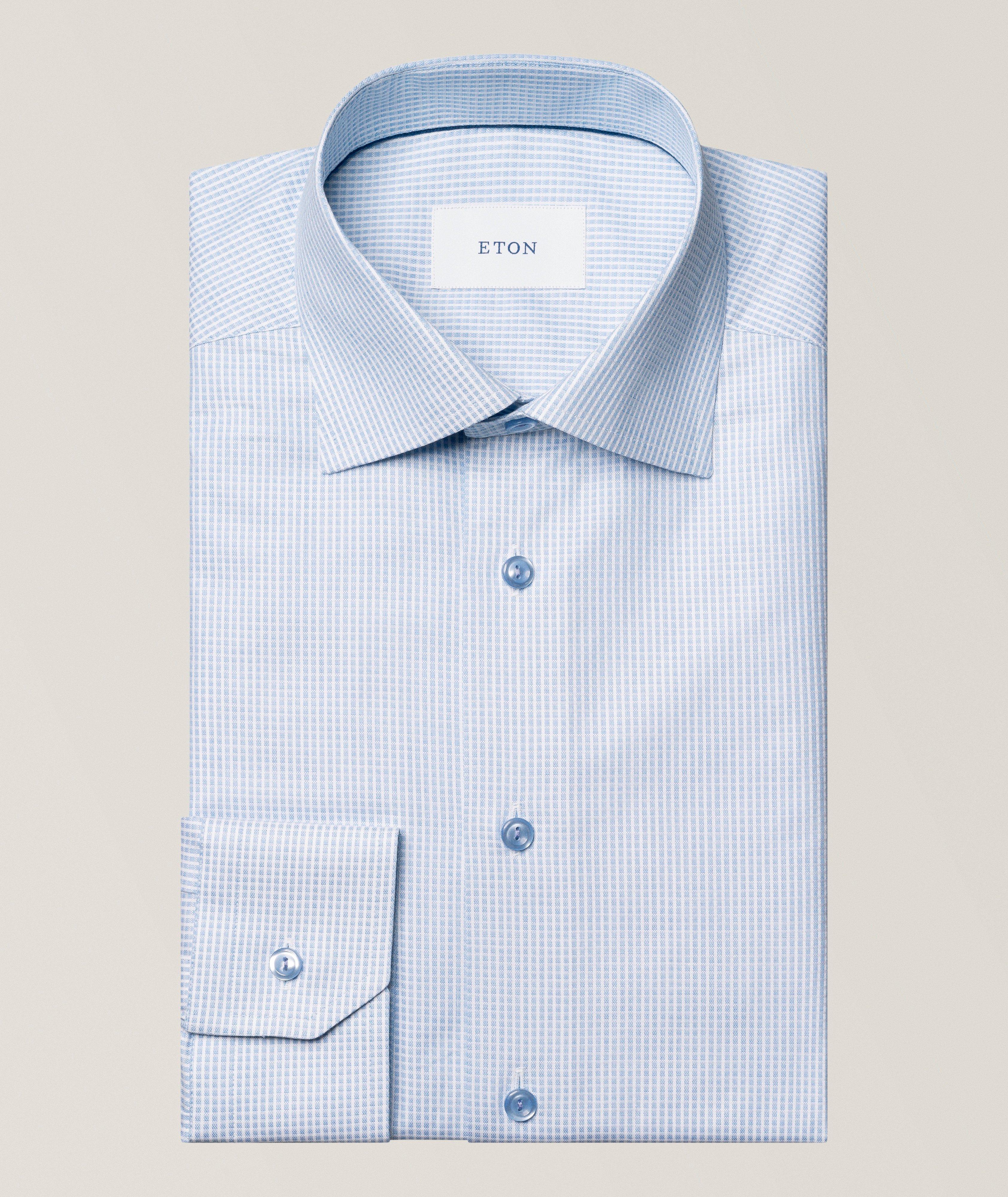 Contemporary-Fit Check Twill Dress Shirt image 0