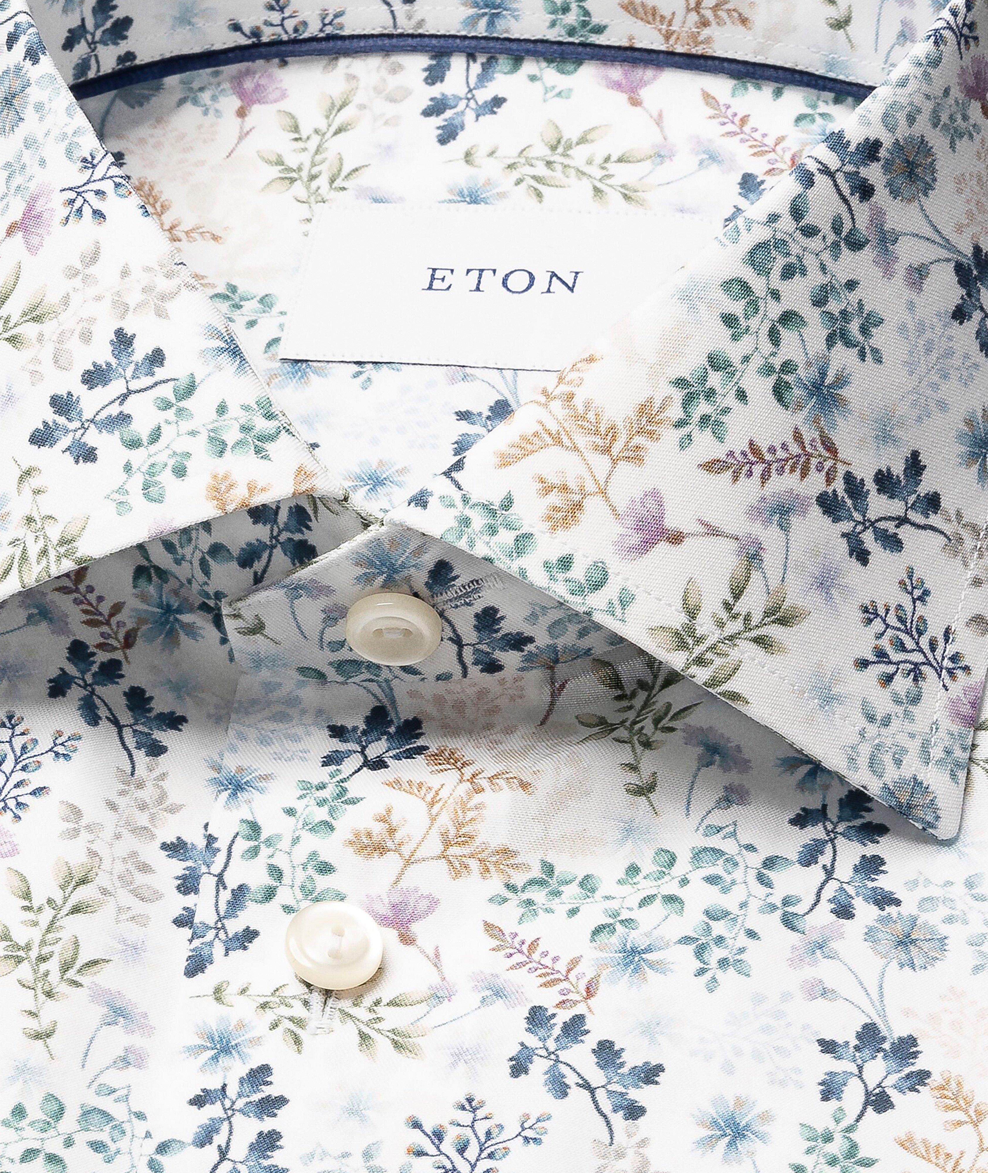 Contemporary-Fit Floral Cotton Dress Shirt  image 1