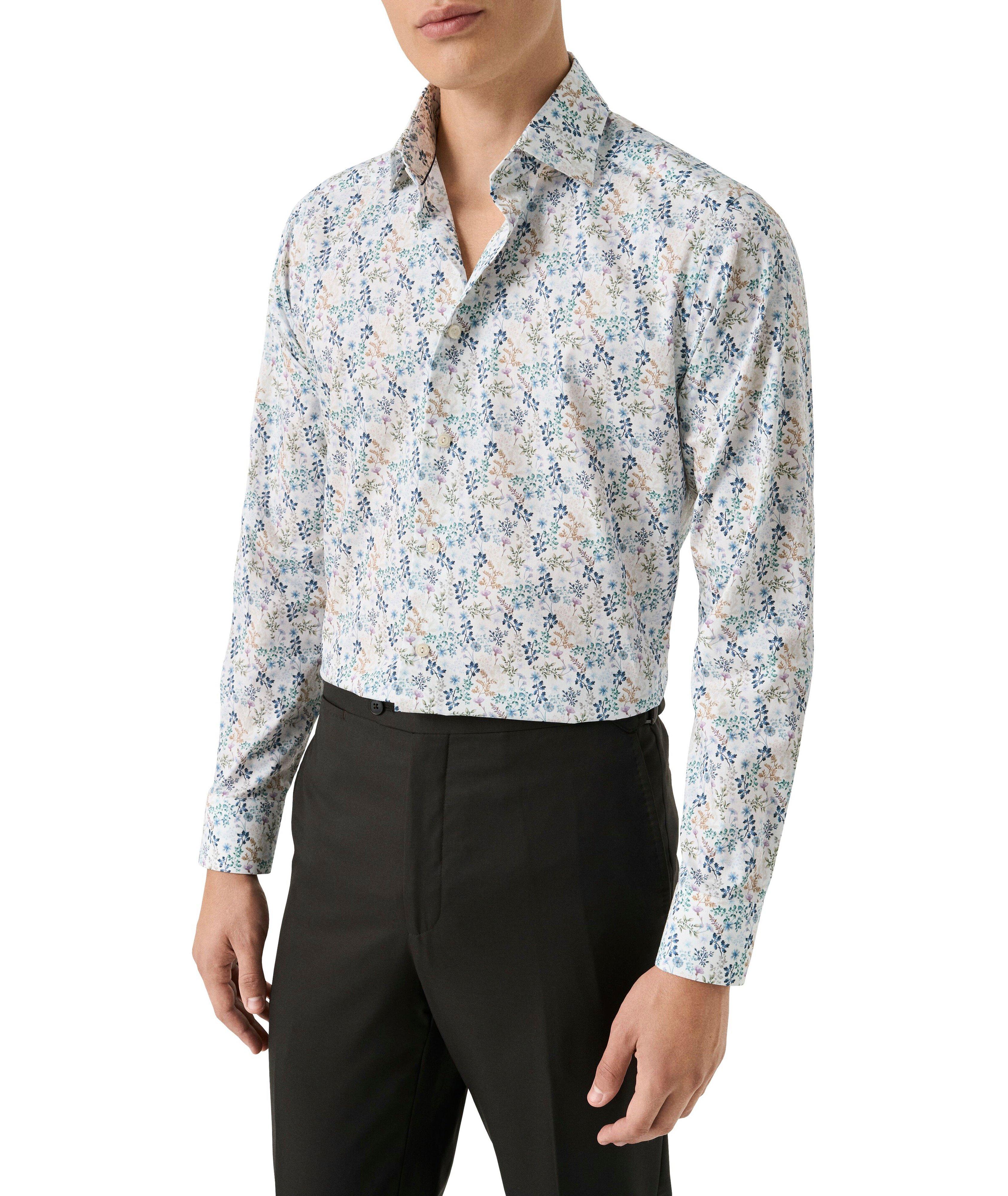 Contemporary-Fit Floral Cotton Dress Shirt  image 2