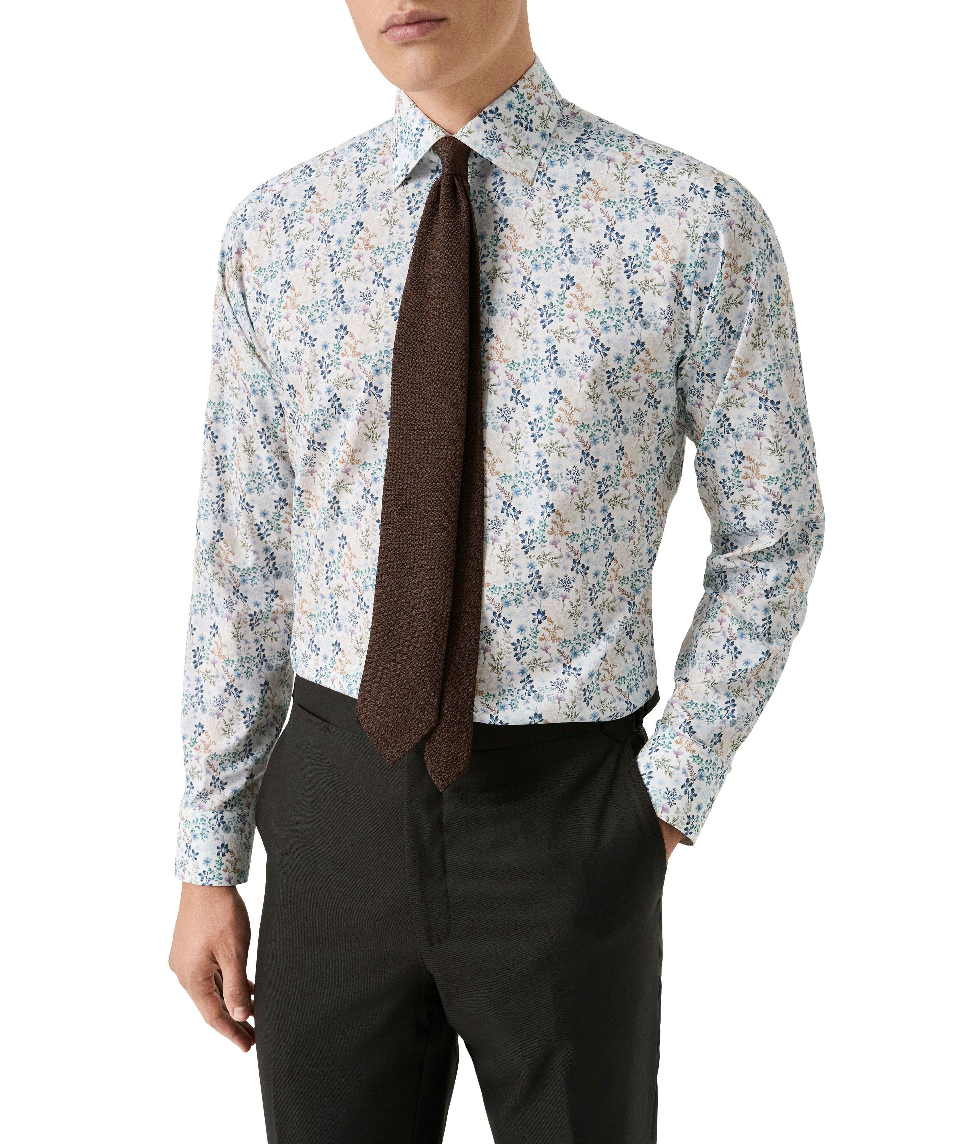 Contemporary-Fit Floral Cotton Dress Shirt  image 6