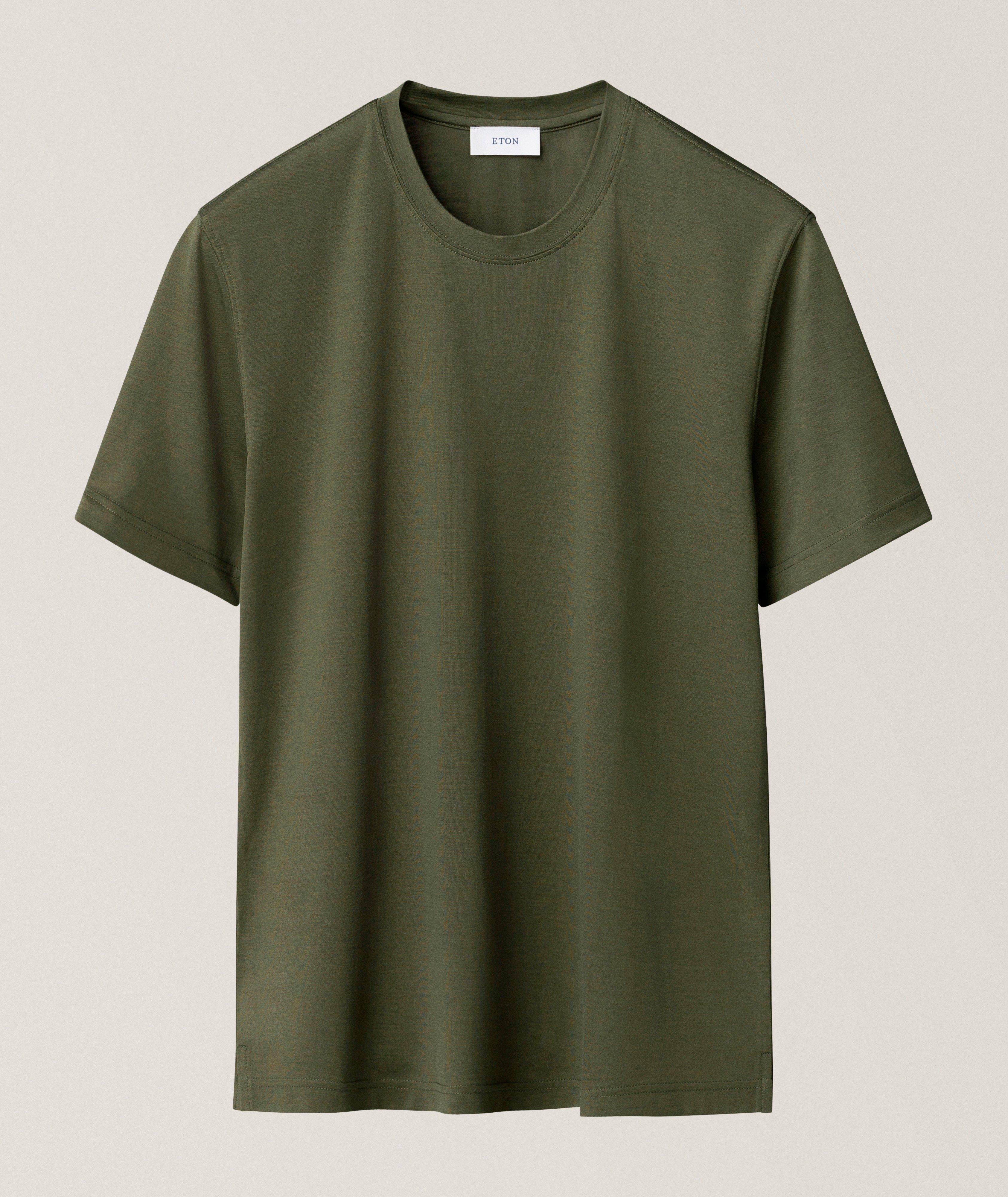 T-shirt coton-soie ras du cou image 0