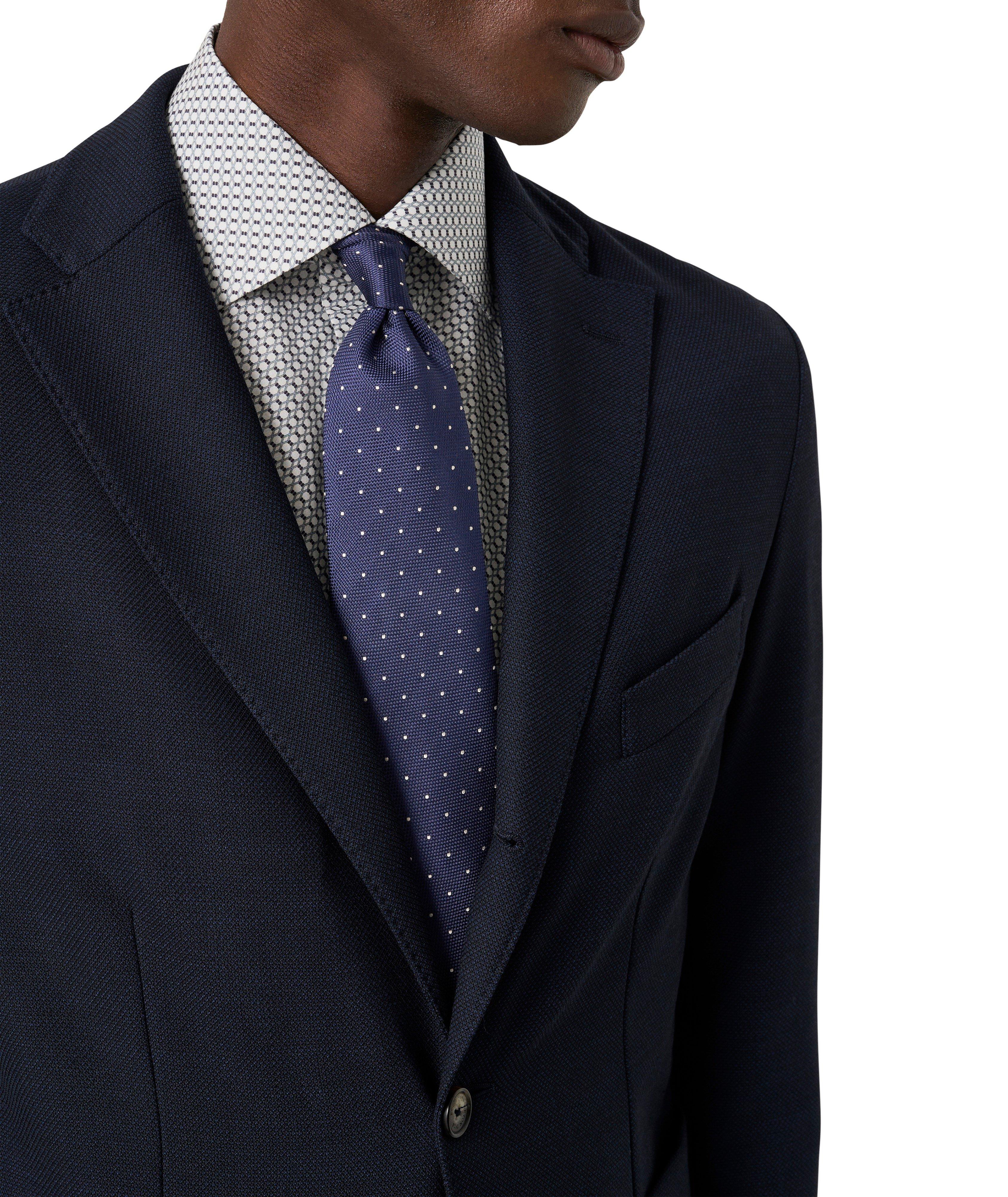 Slim-Fit Geometric Signature Twill Dress Shirt image 7