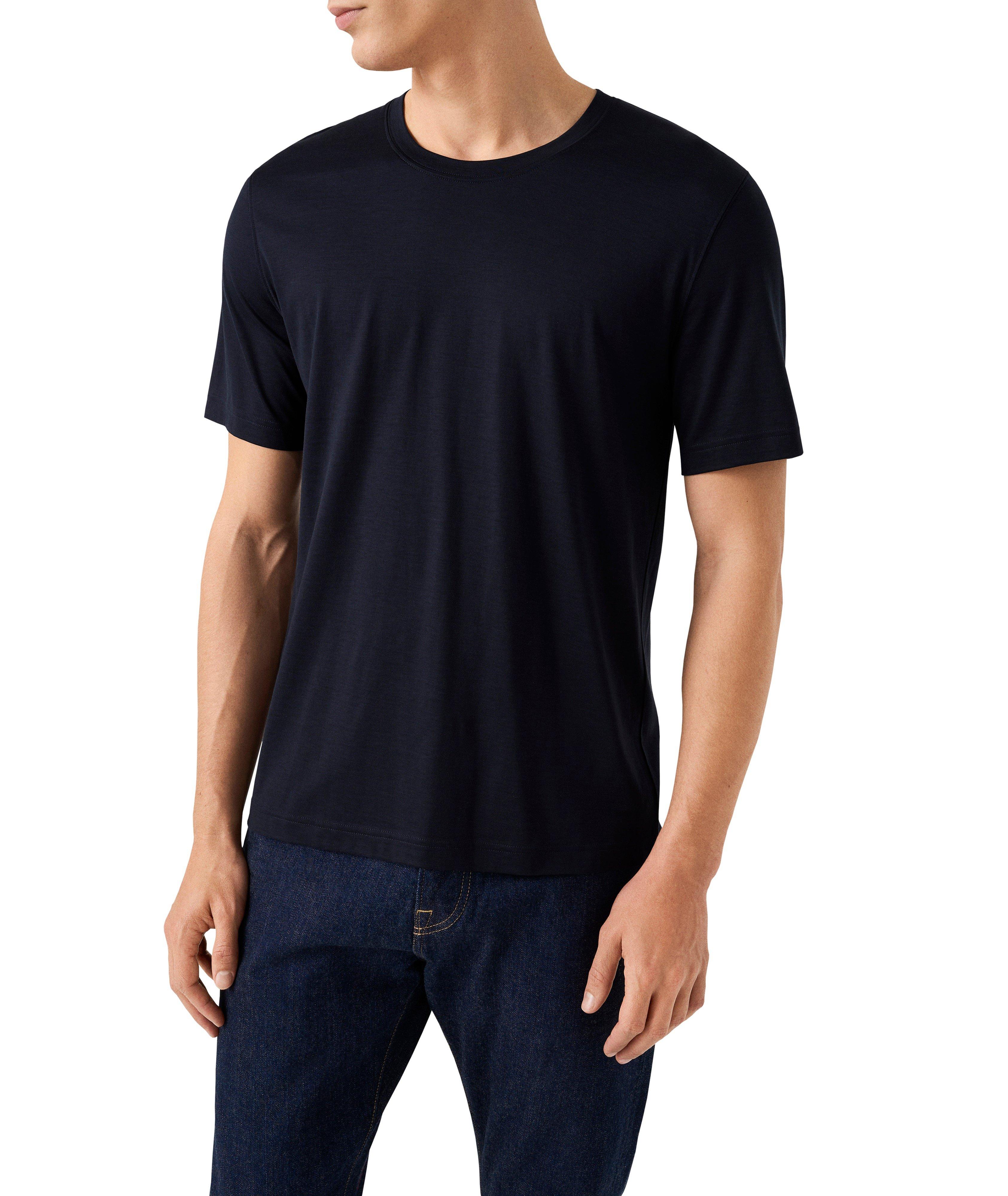 Cotton-Silk Crewneck T-Shirt image 1