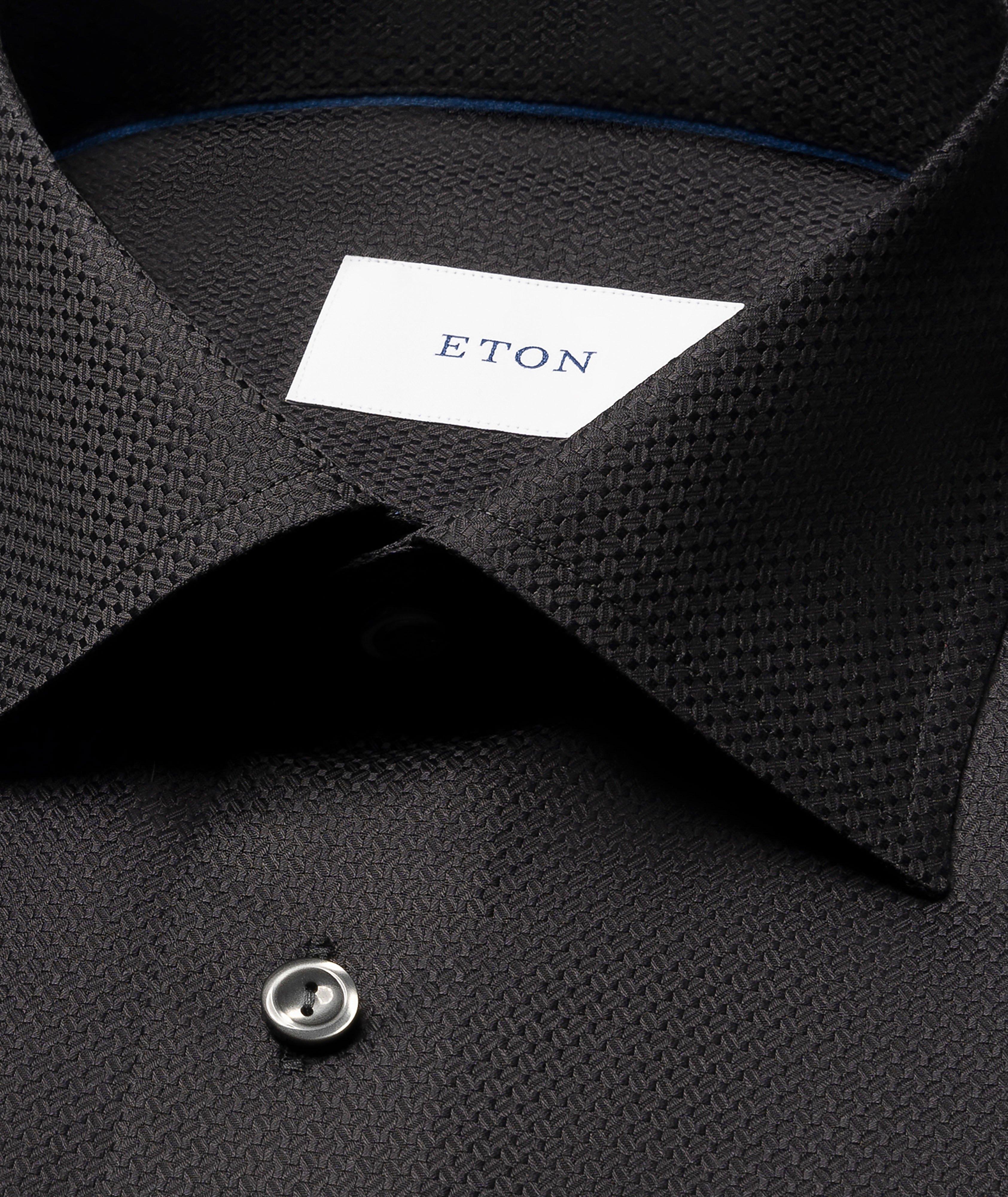 Contemporary-Fit Textured Twill Dress Shirt image 1