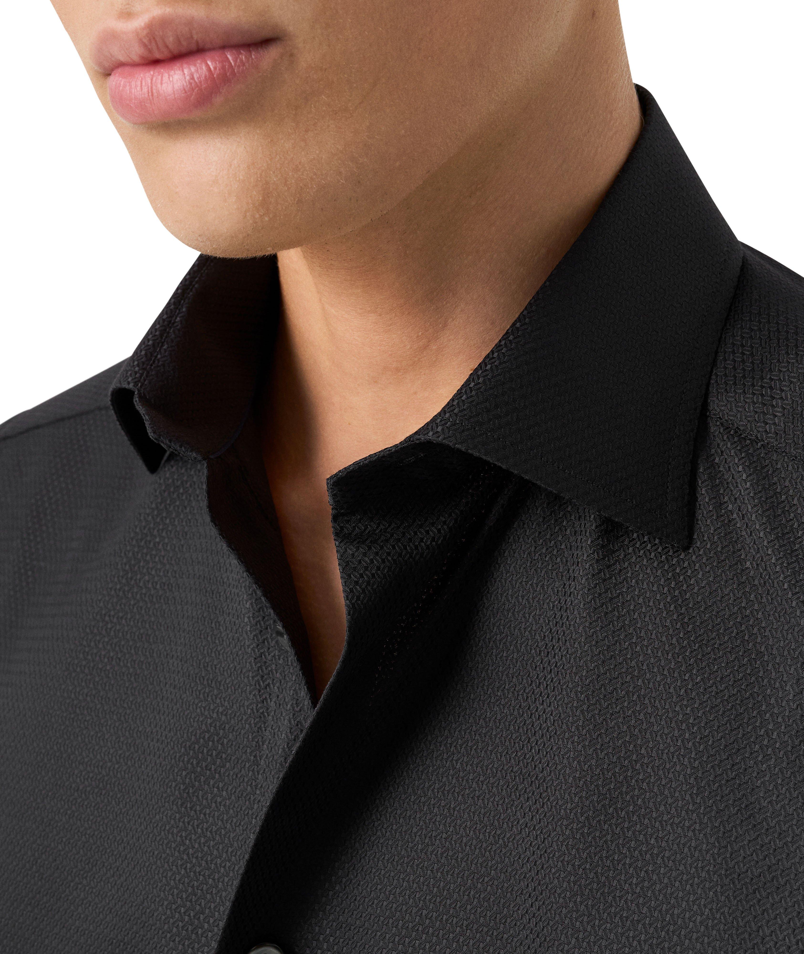 Contemporary-Fit Textured Twill Dress Shirt image 4