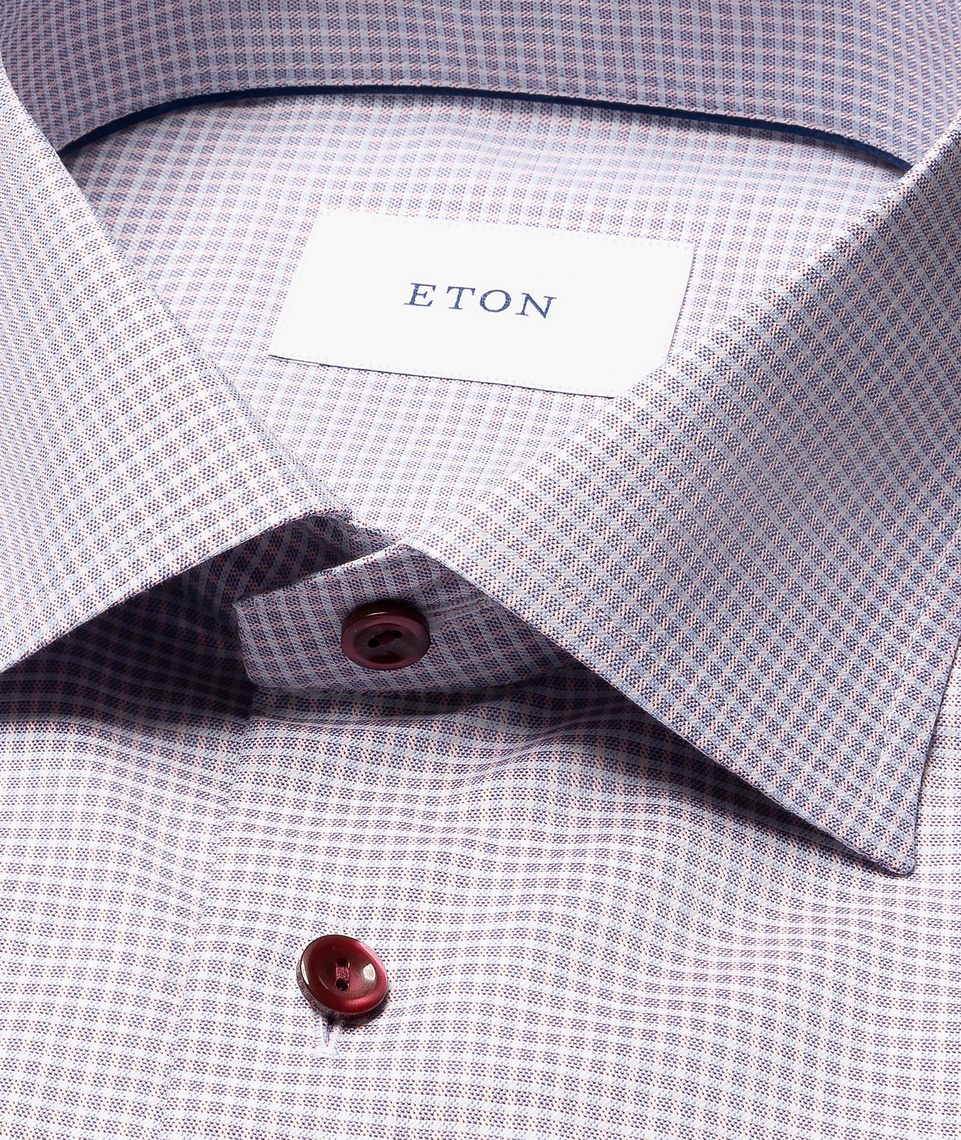 Contemporary-Fit Check Twill Dress Shirt image 1