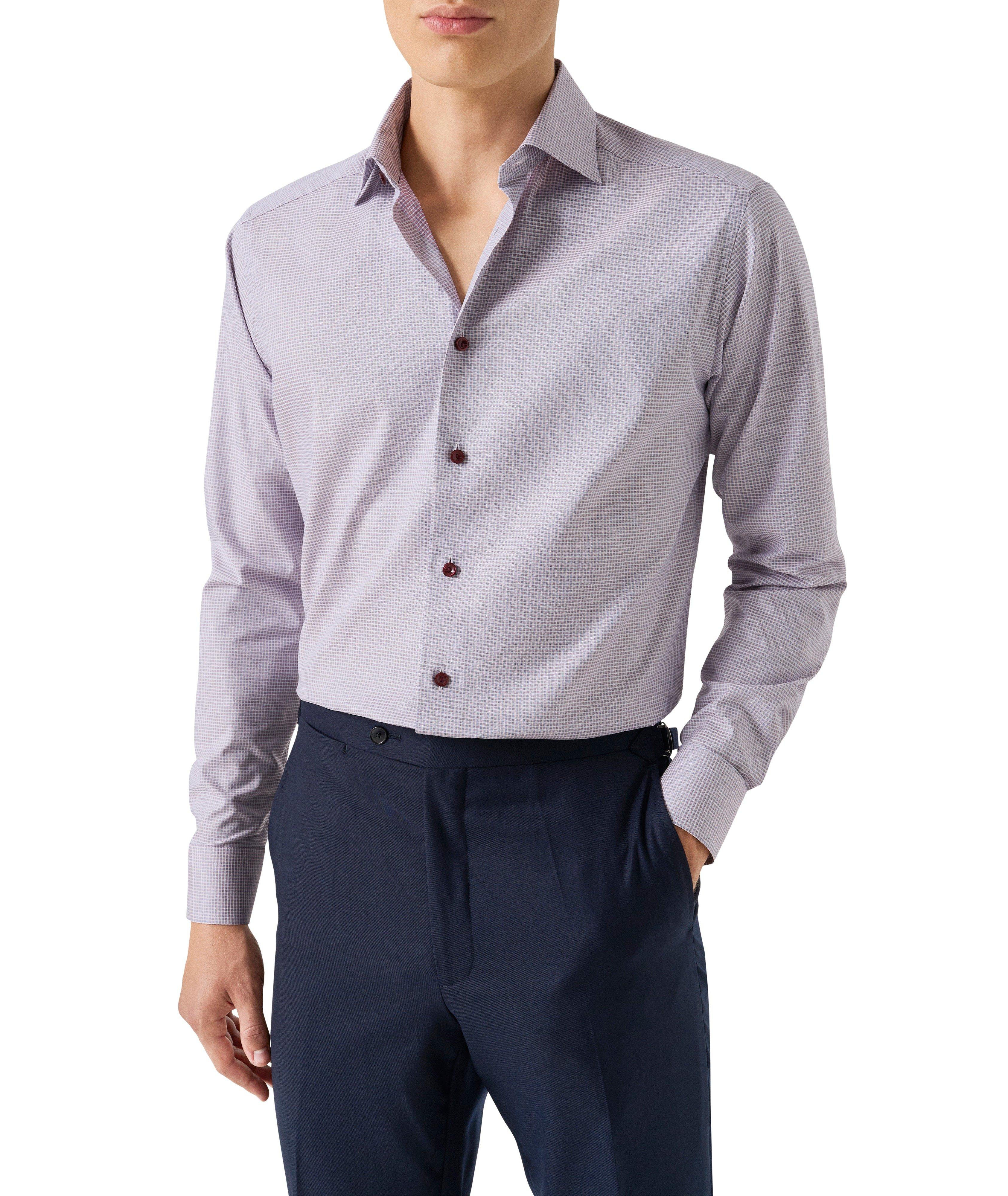 Contemporary-Fit Check Twill Dress Shirt image 2