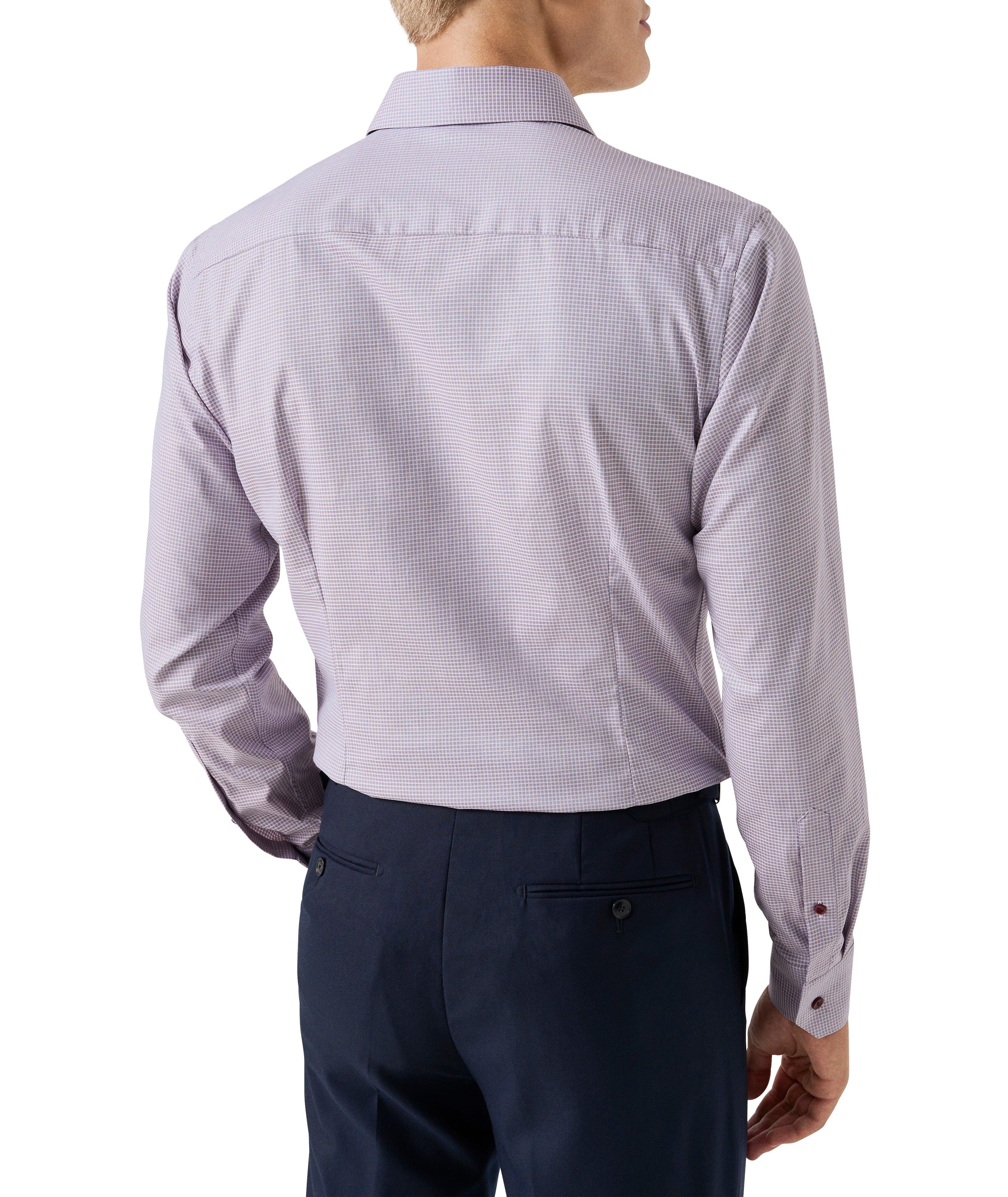 Contemporary-Fit Check Twill Dress Shirt image 3