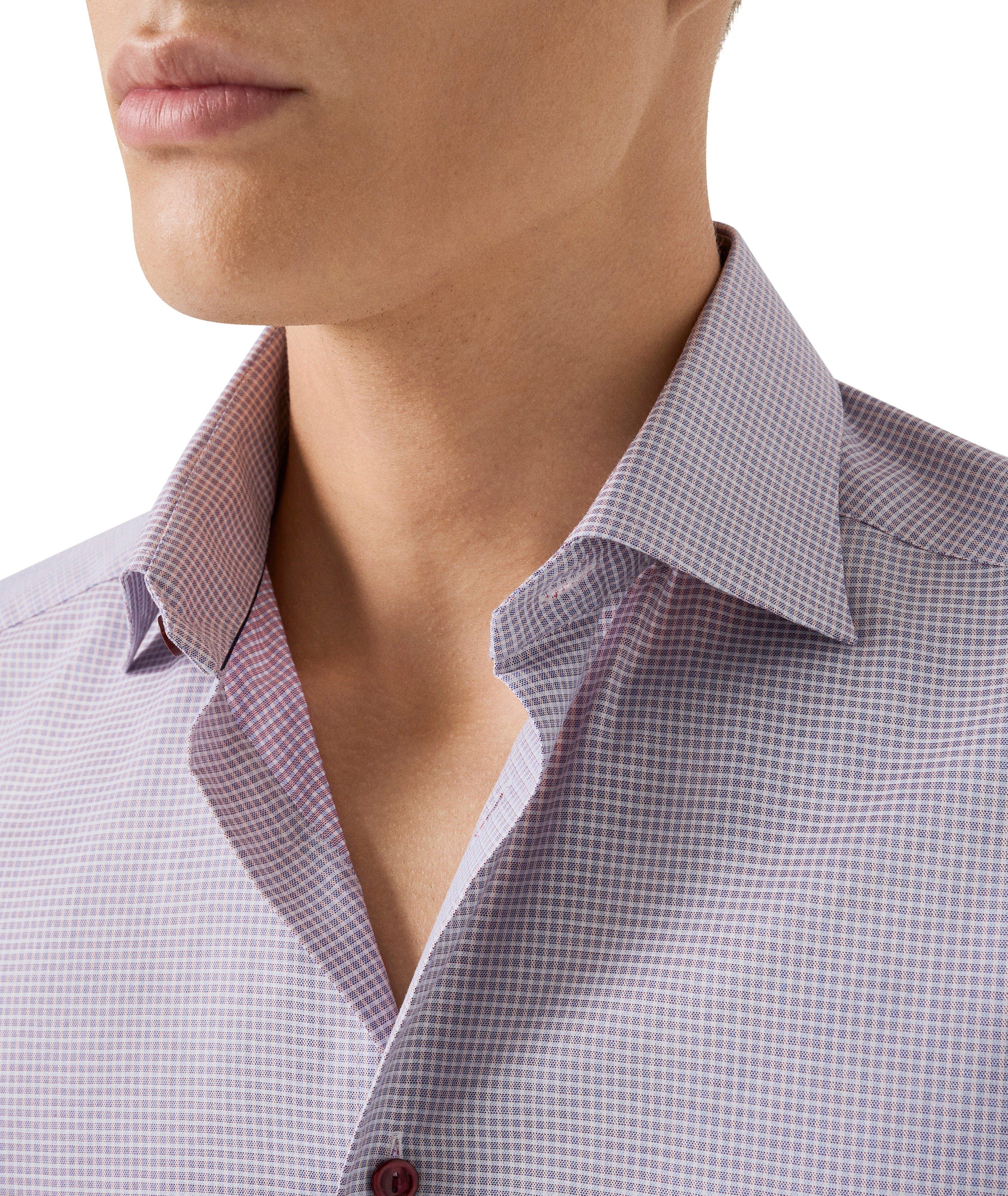 Contemporary-Fit Check Twill Dress Shirt image 4