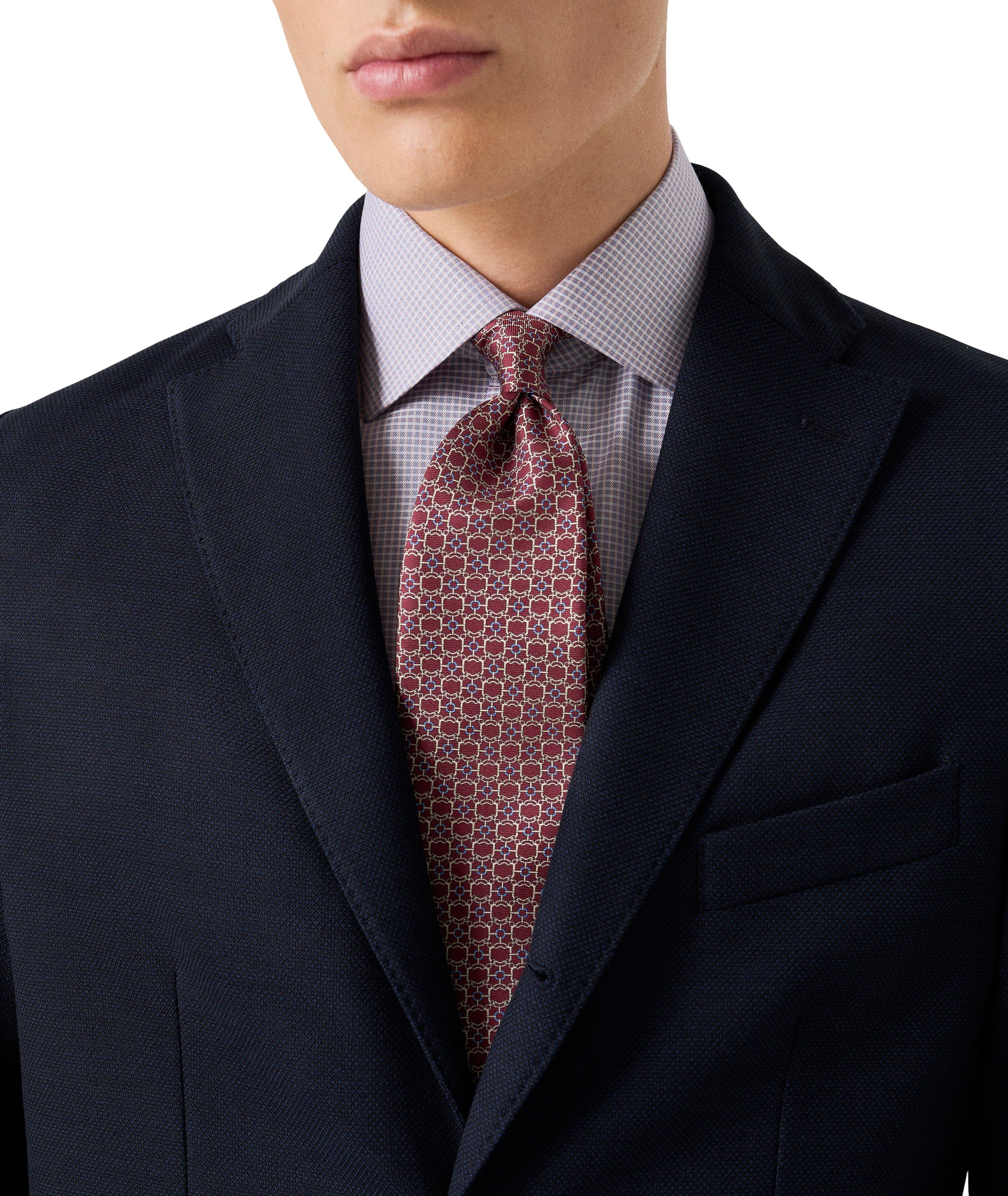 Contemporary-Fit Check Twill Dress Shirt image 7