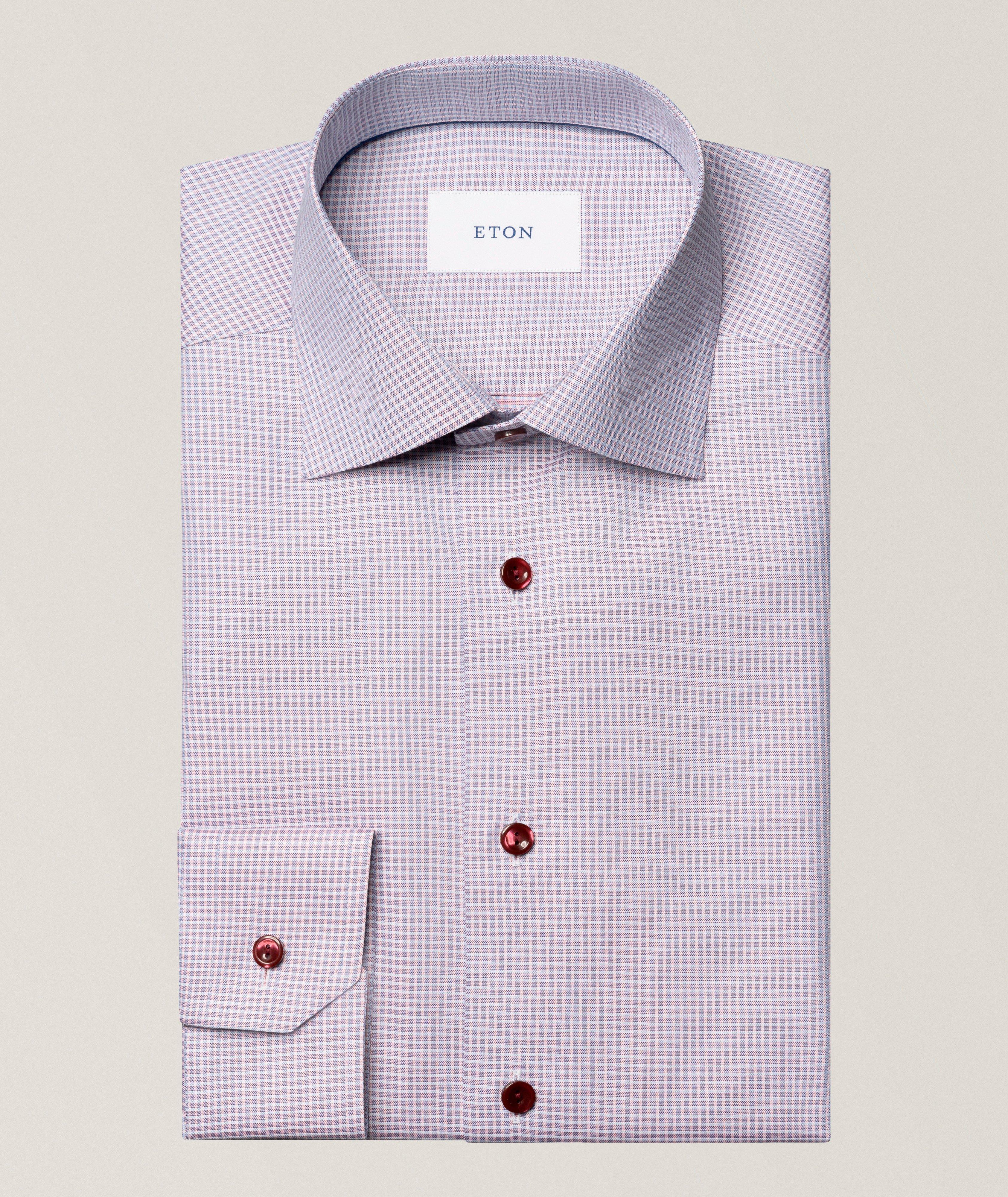 Contemporary-Fit Check Twill Dress Shirt image 0