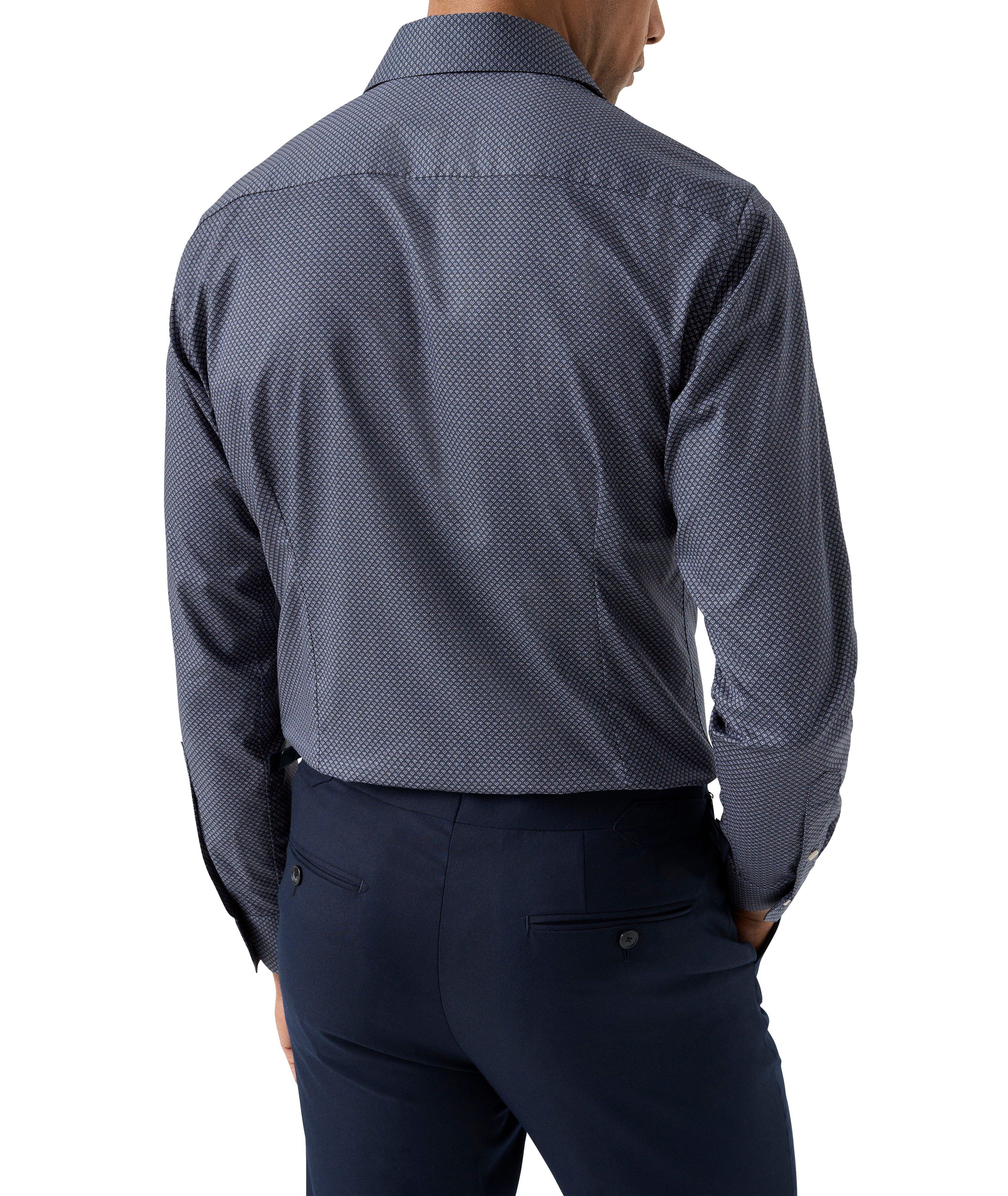 Contemporary-Fit Geometric Twill Dress Shirt image 3