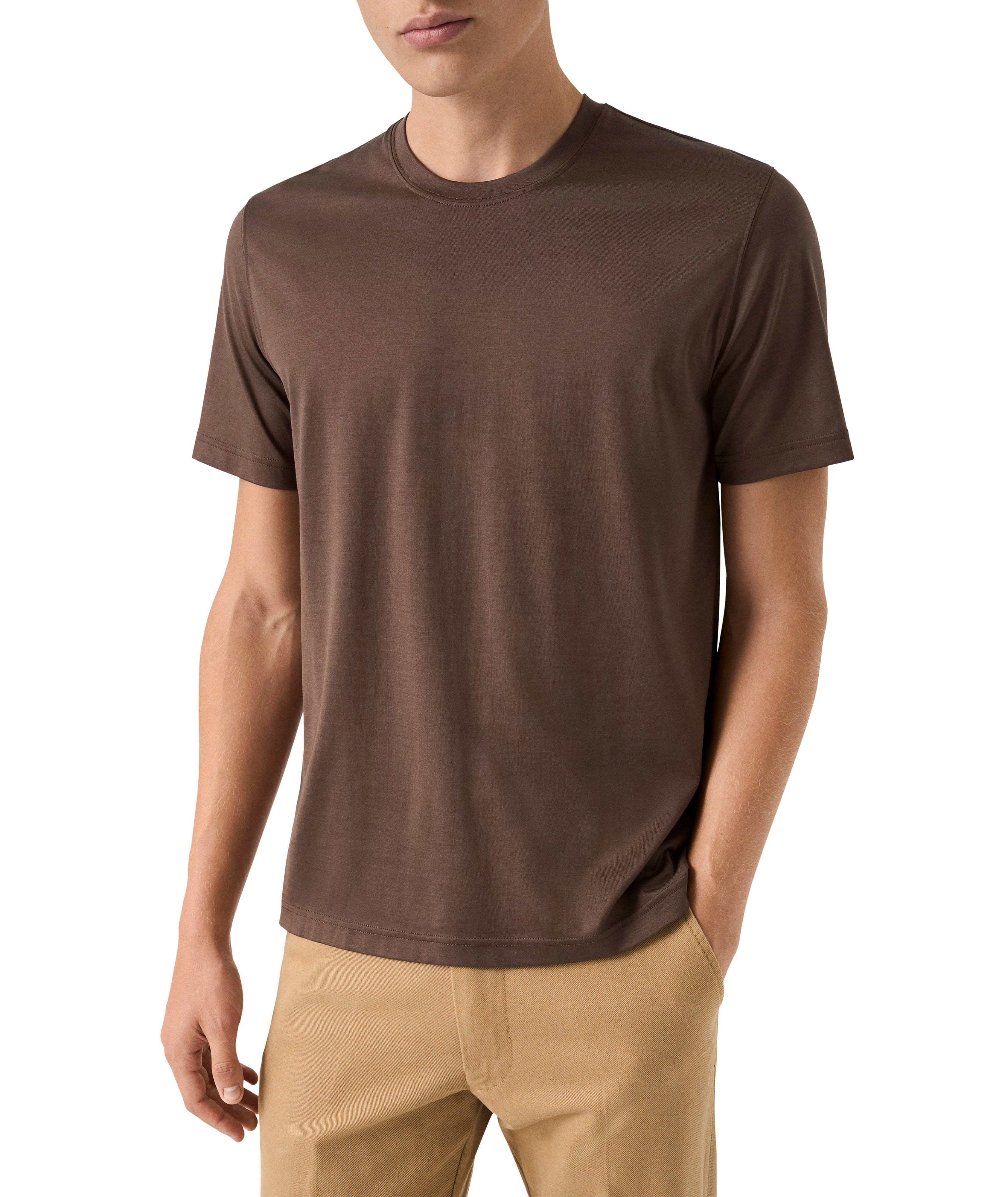 Cotton-Silk Crewneck T-Shirt image 1