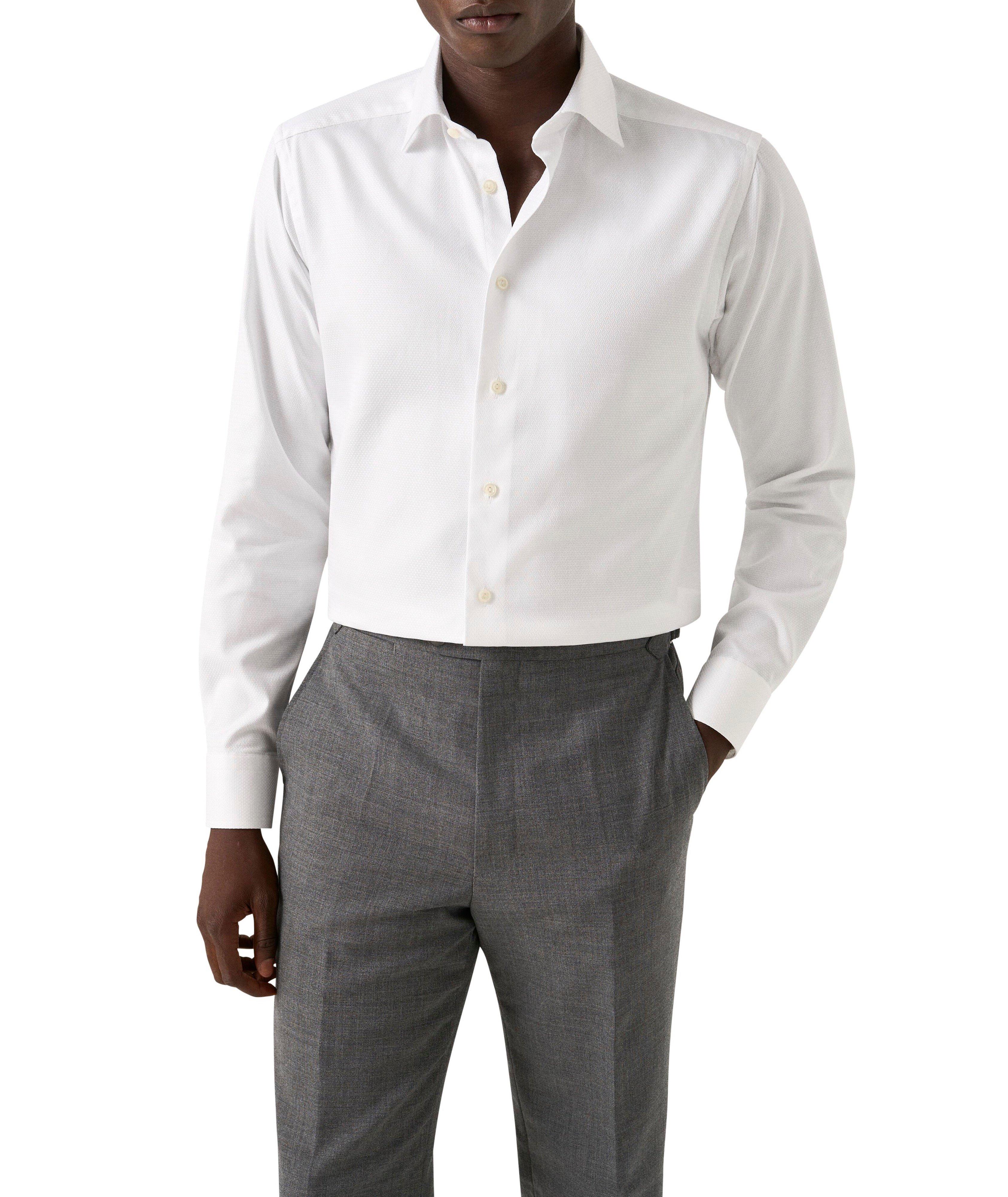 Contemporary-Fit Textured Twill Dress Shirt image 2