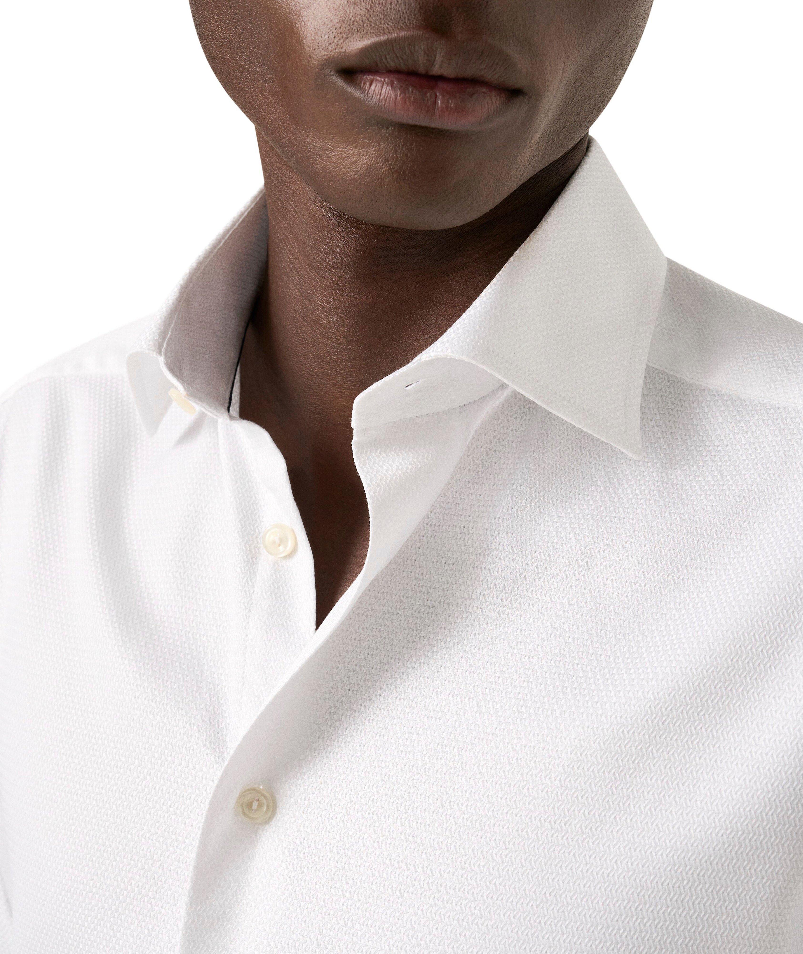 Contemporary-Fit Textured Twill Dress Shirt image 4